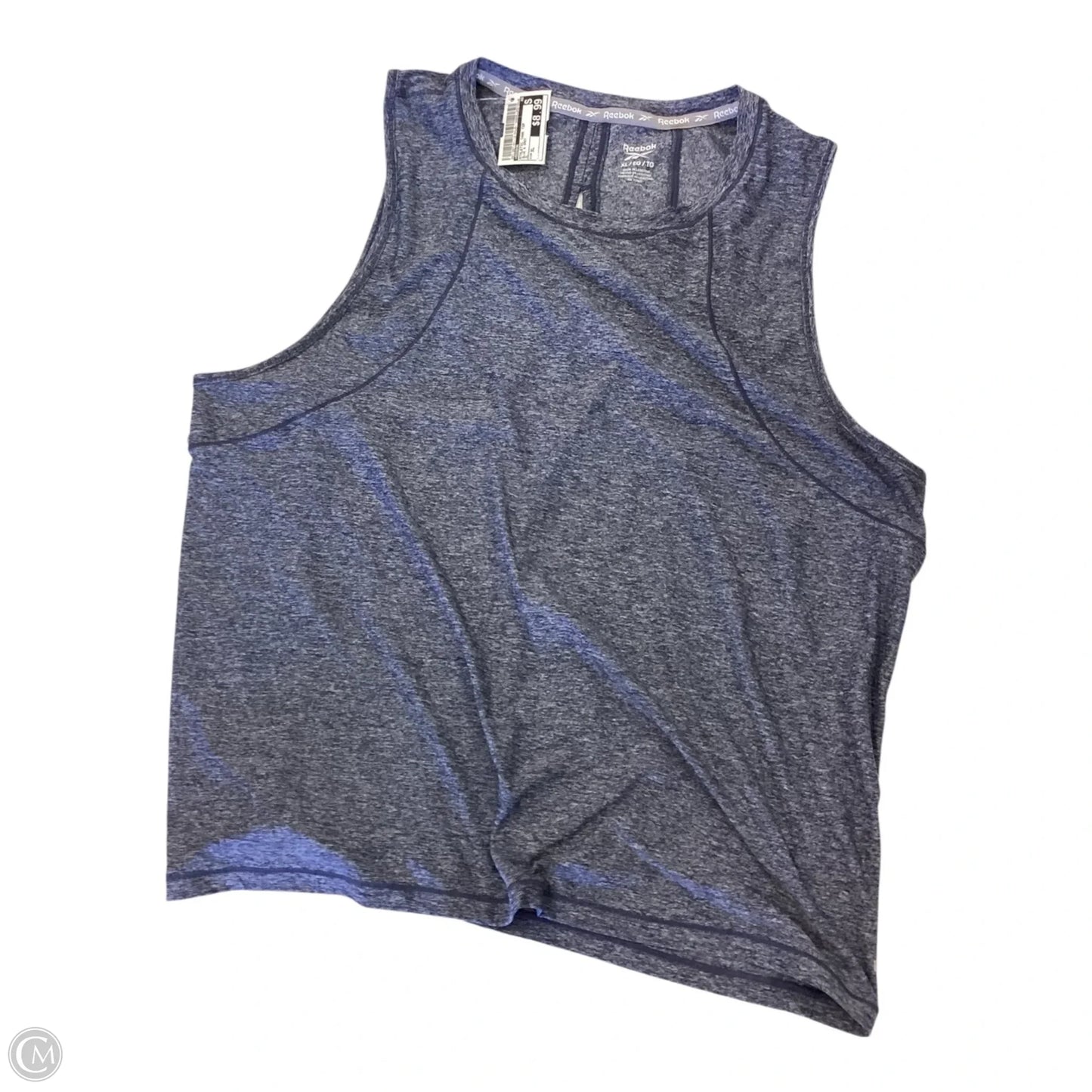 Athletic Tank Top By Reebok In Blue & Grey, Size: Xl