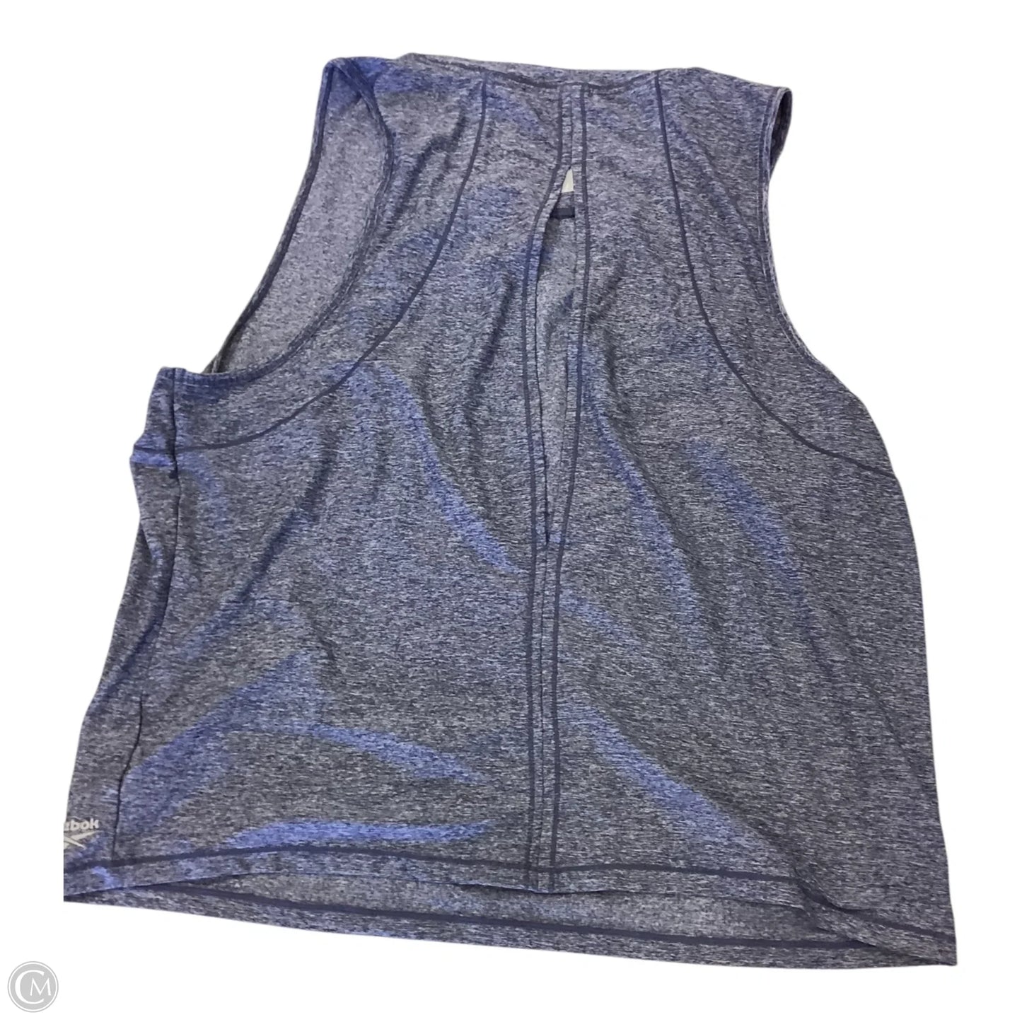 Athletic Tank Top By Reebok In Blue & Grey, Size: Xl