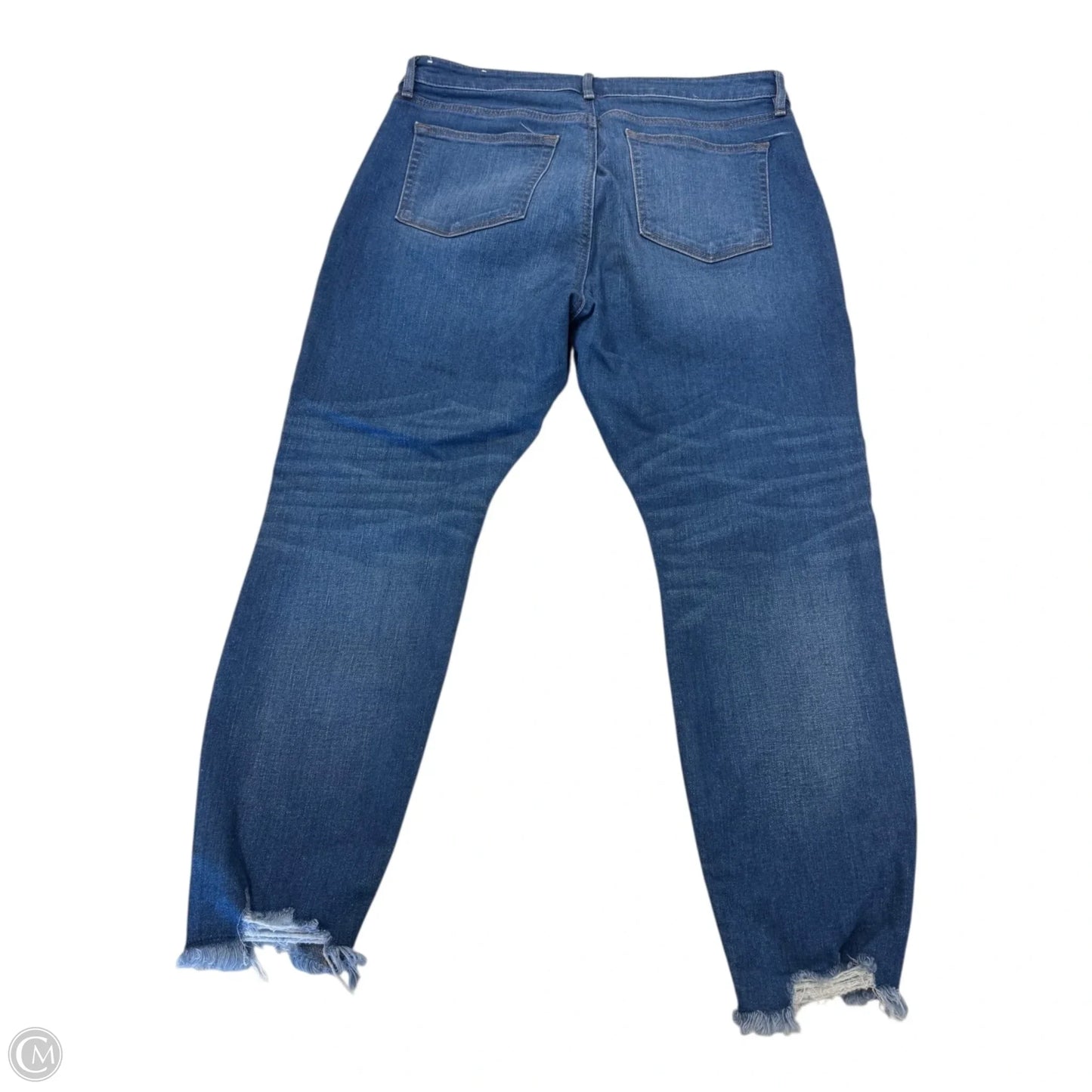 Jeans Skinny By Loft In Blue Denim, Size: 14