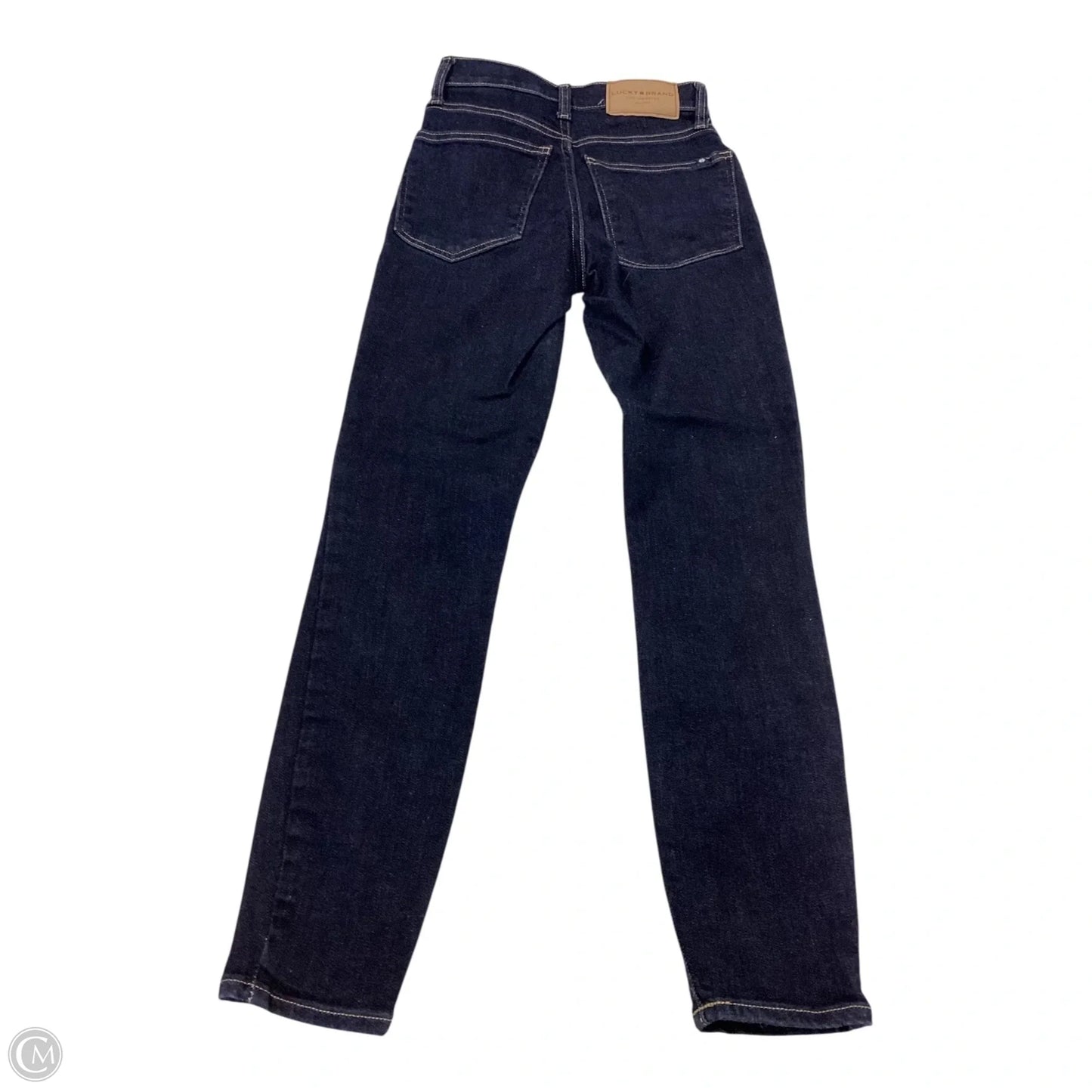 Jeans Skinny By Lucky Brand In Blue Denim, Size: 0