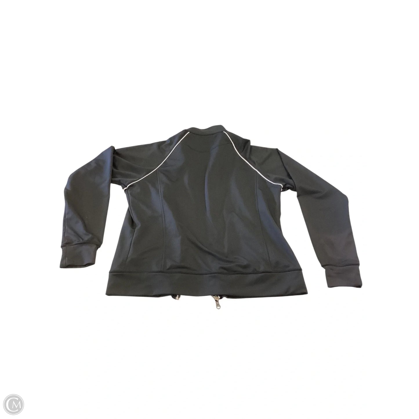 Athletic Top Long Sleeve Collar By Nike Apparel In Black, Size: M