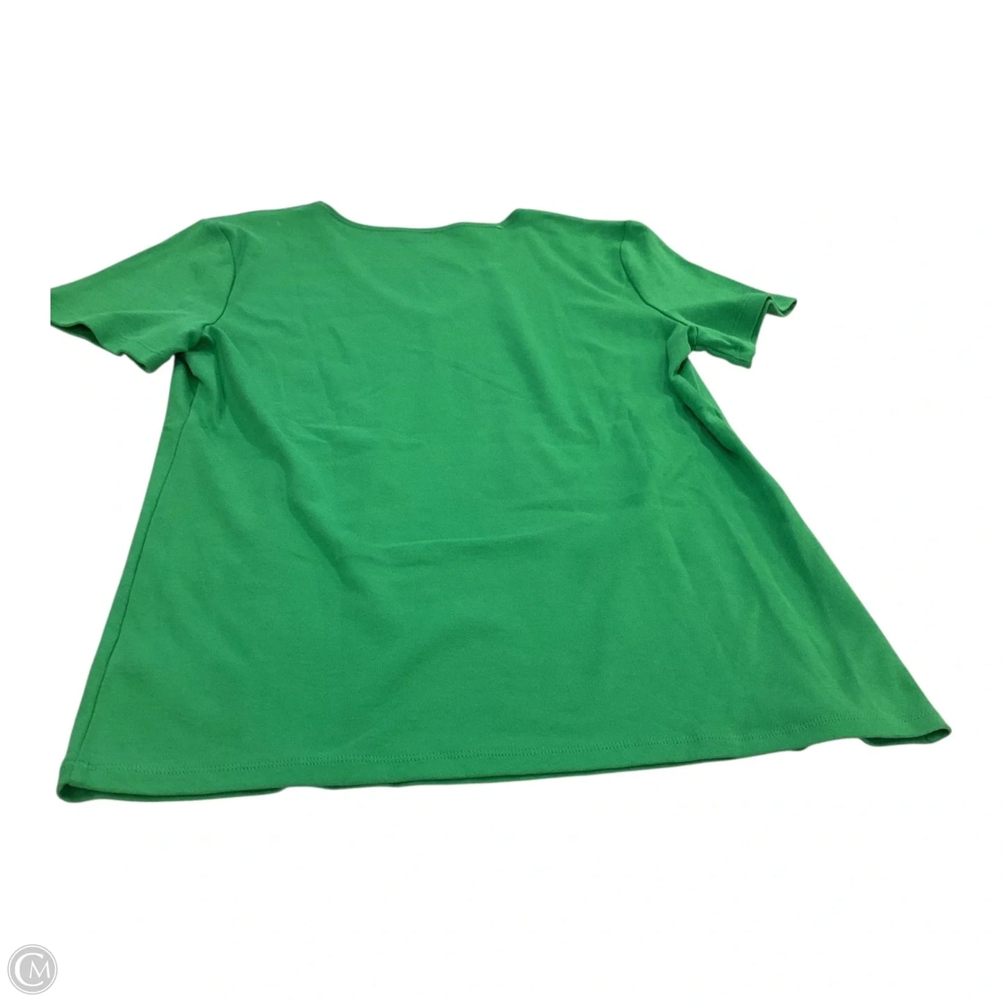 Top Short Sleeve Basic By Liz Claiborne In Green, Size: M