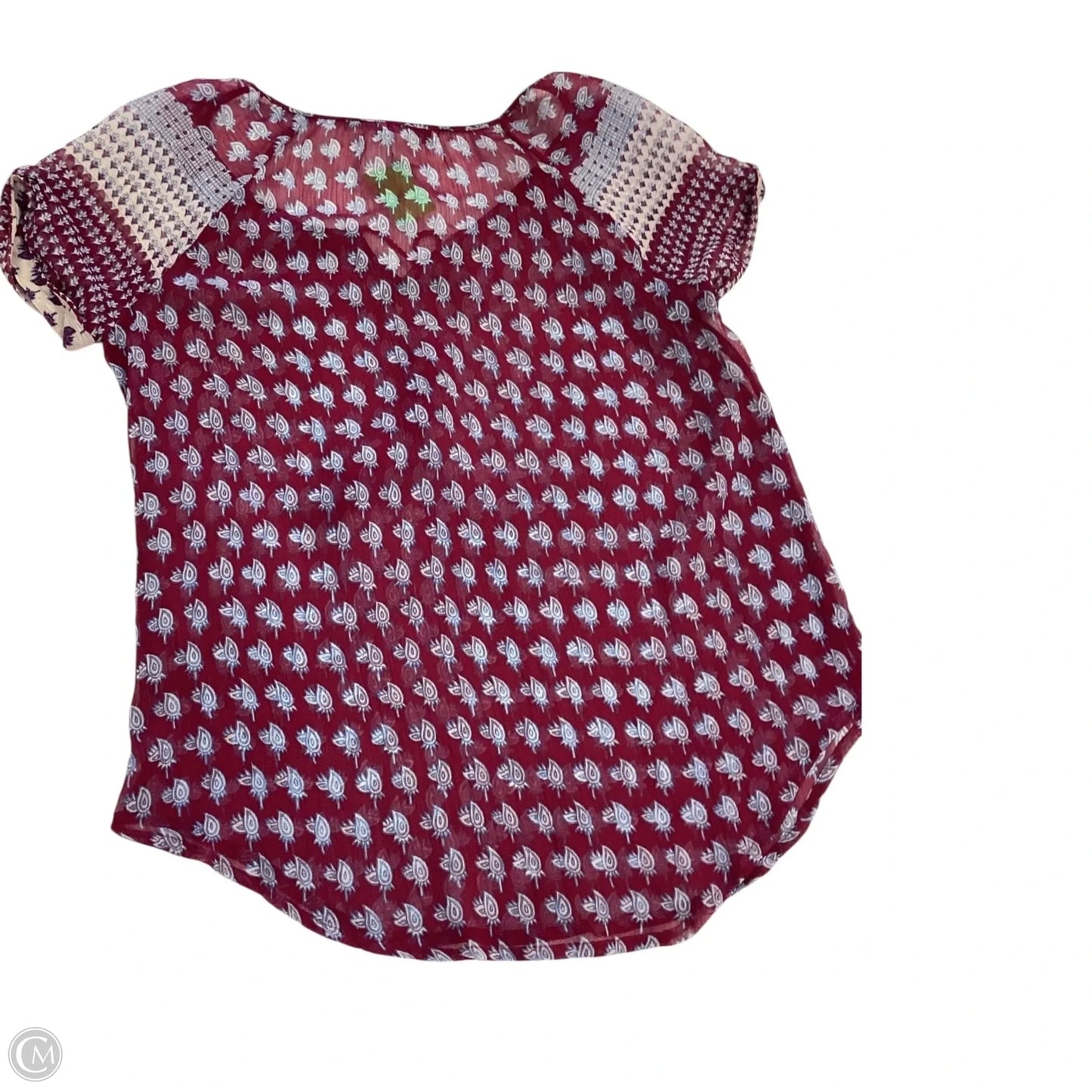 Top Short Sleeve By Lucky Brand In Purple, Size: S