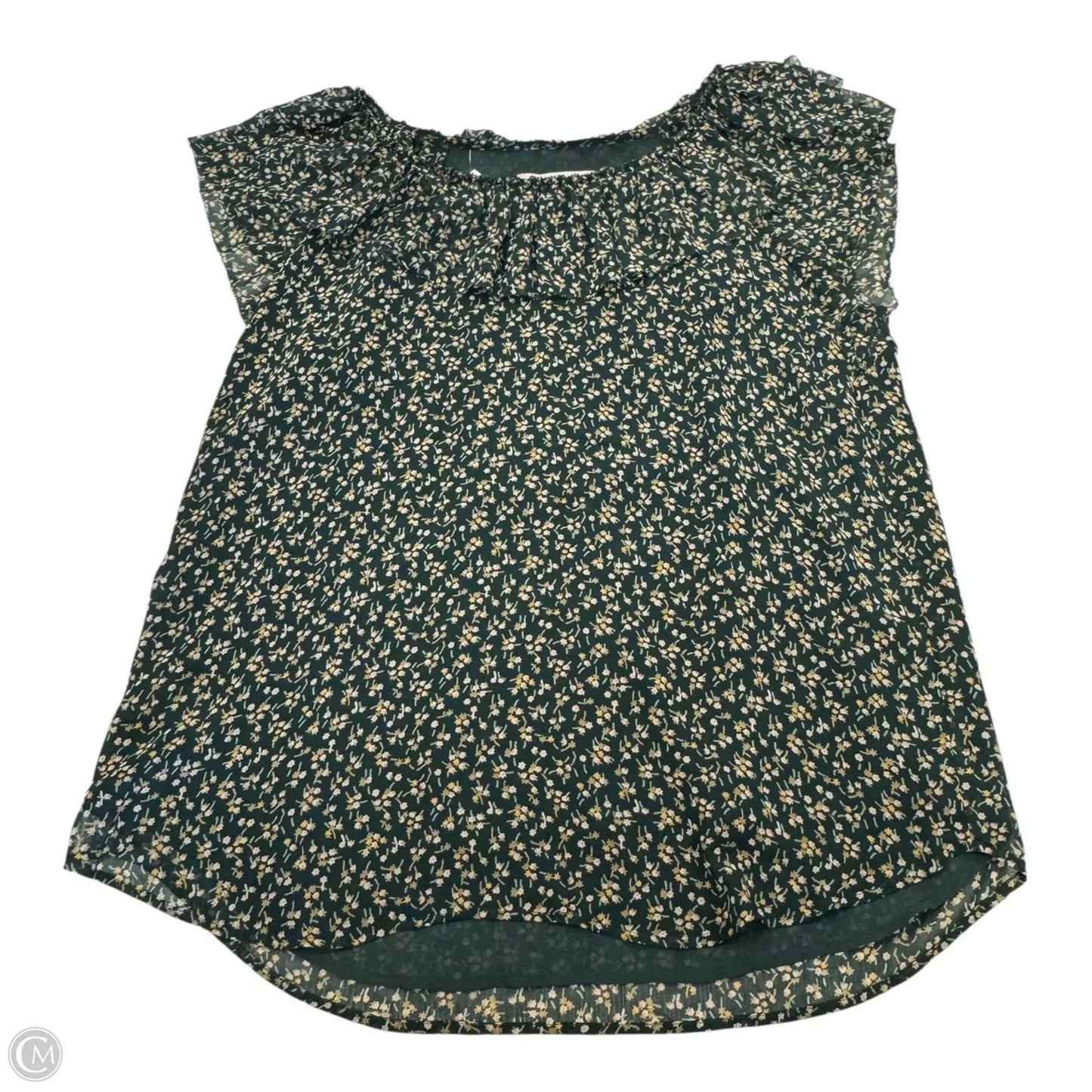 Top Sleeveless By Loft In Green, Size: M