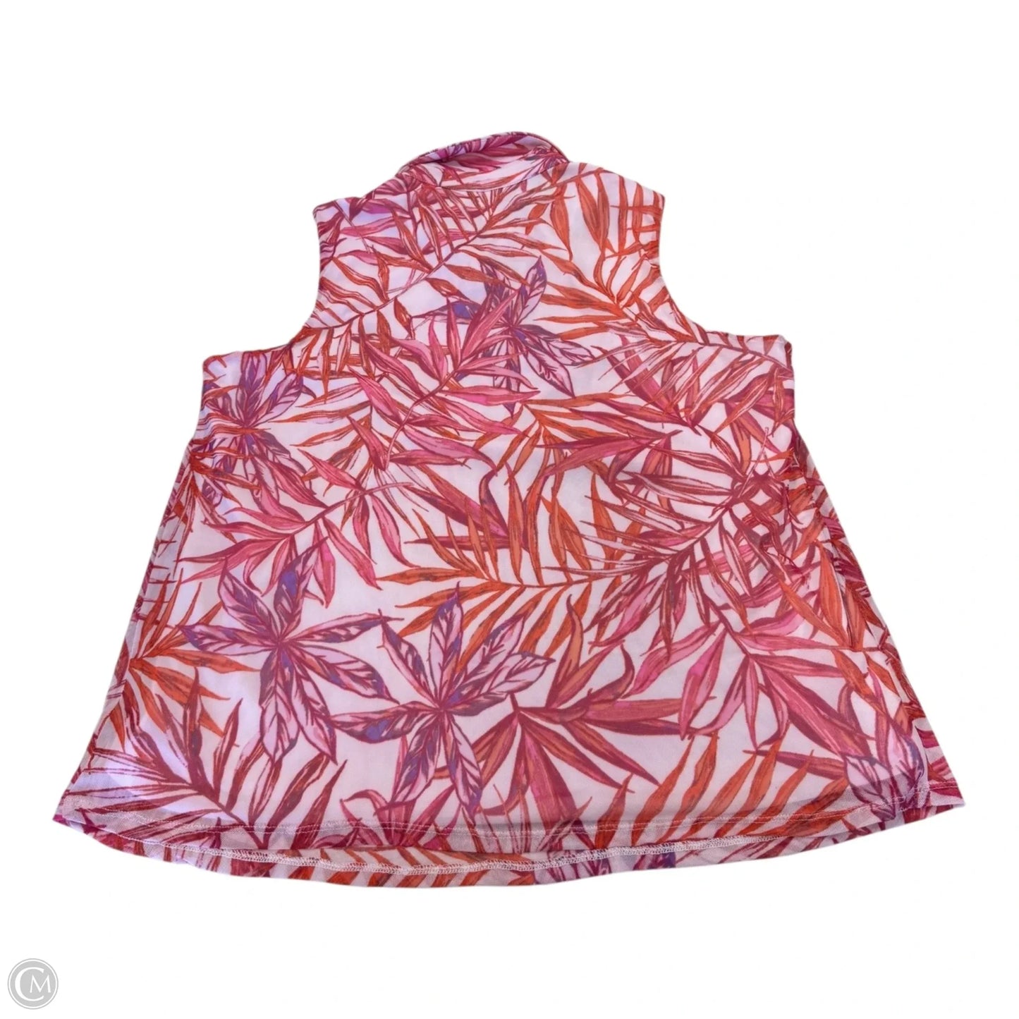 Top Sleeveless By Clothes Mentor In Tropical Print, Size: Lp
