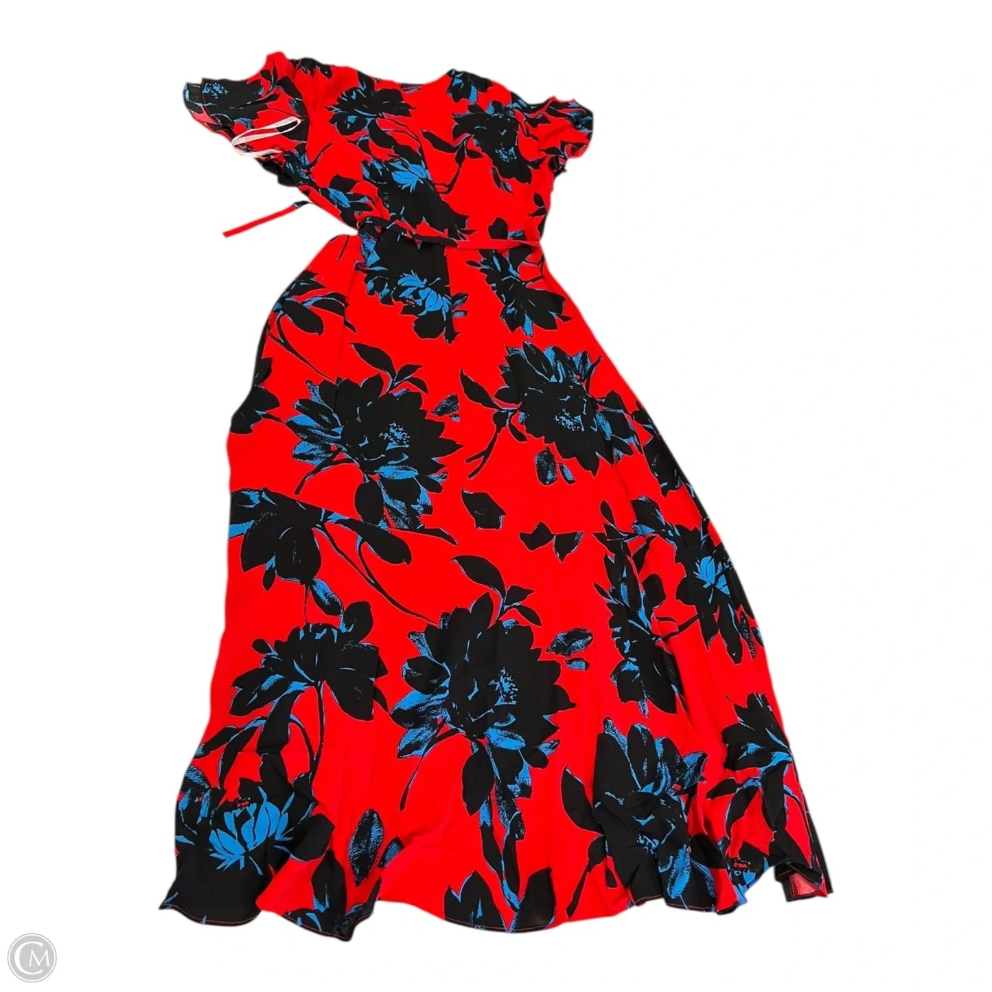 Dress Casual Short By Calvin Klein In Blue & Red, Size: 6