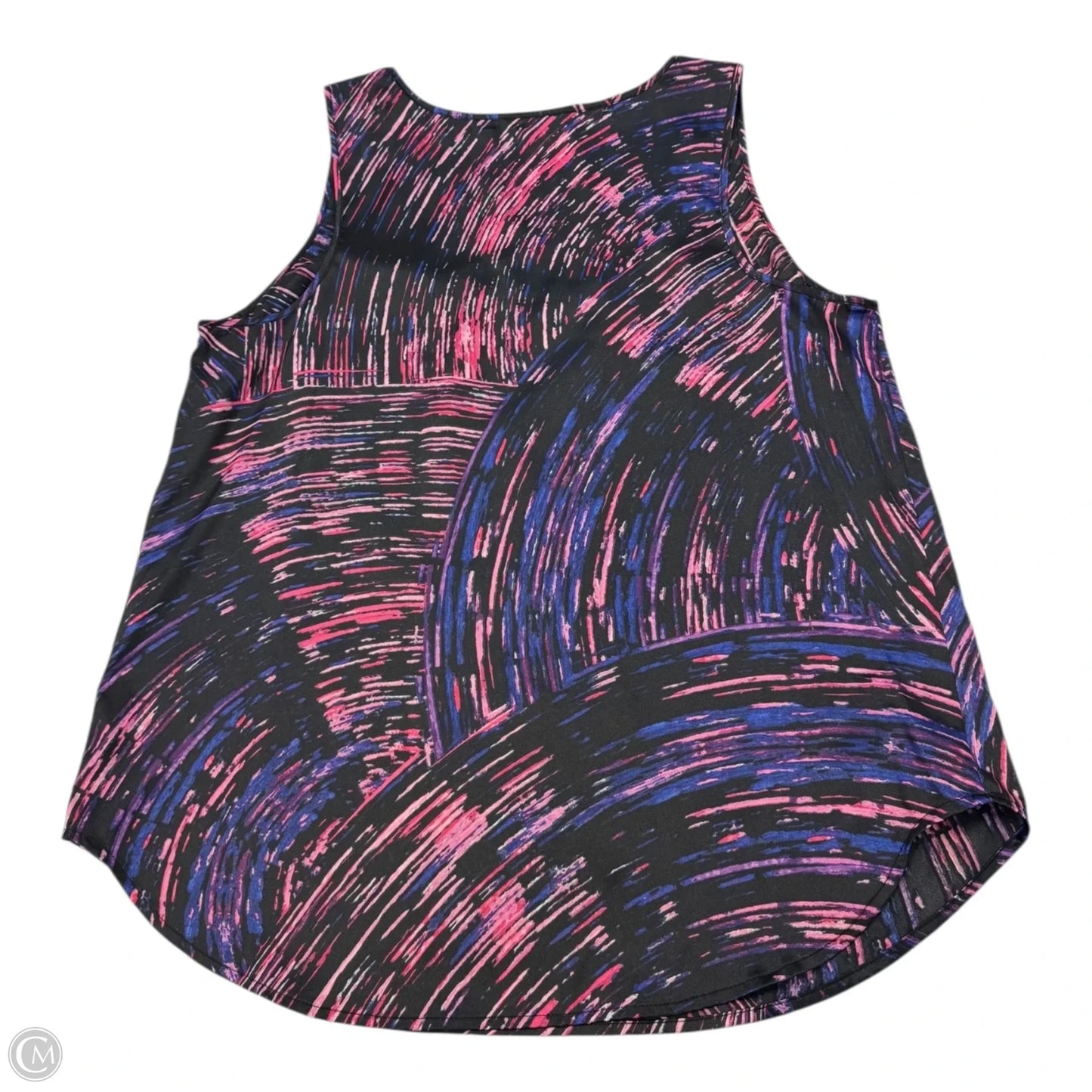 Top Sleeveless By Guess In Pink & Purple, Size: L
