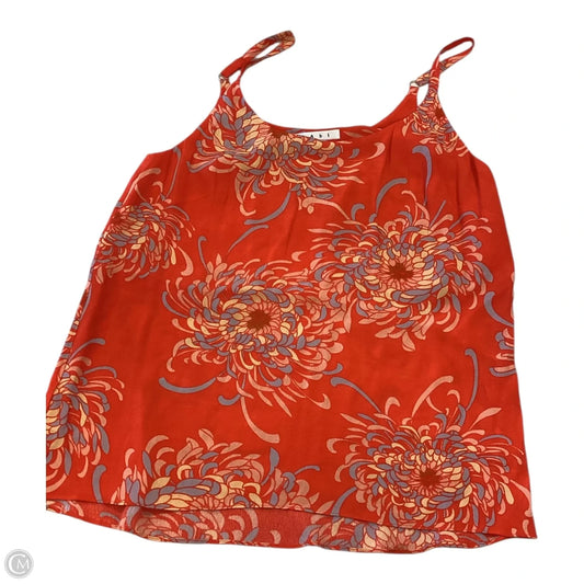 Top Sleeveless By Cabi In Red & Yellow, Size: S