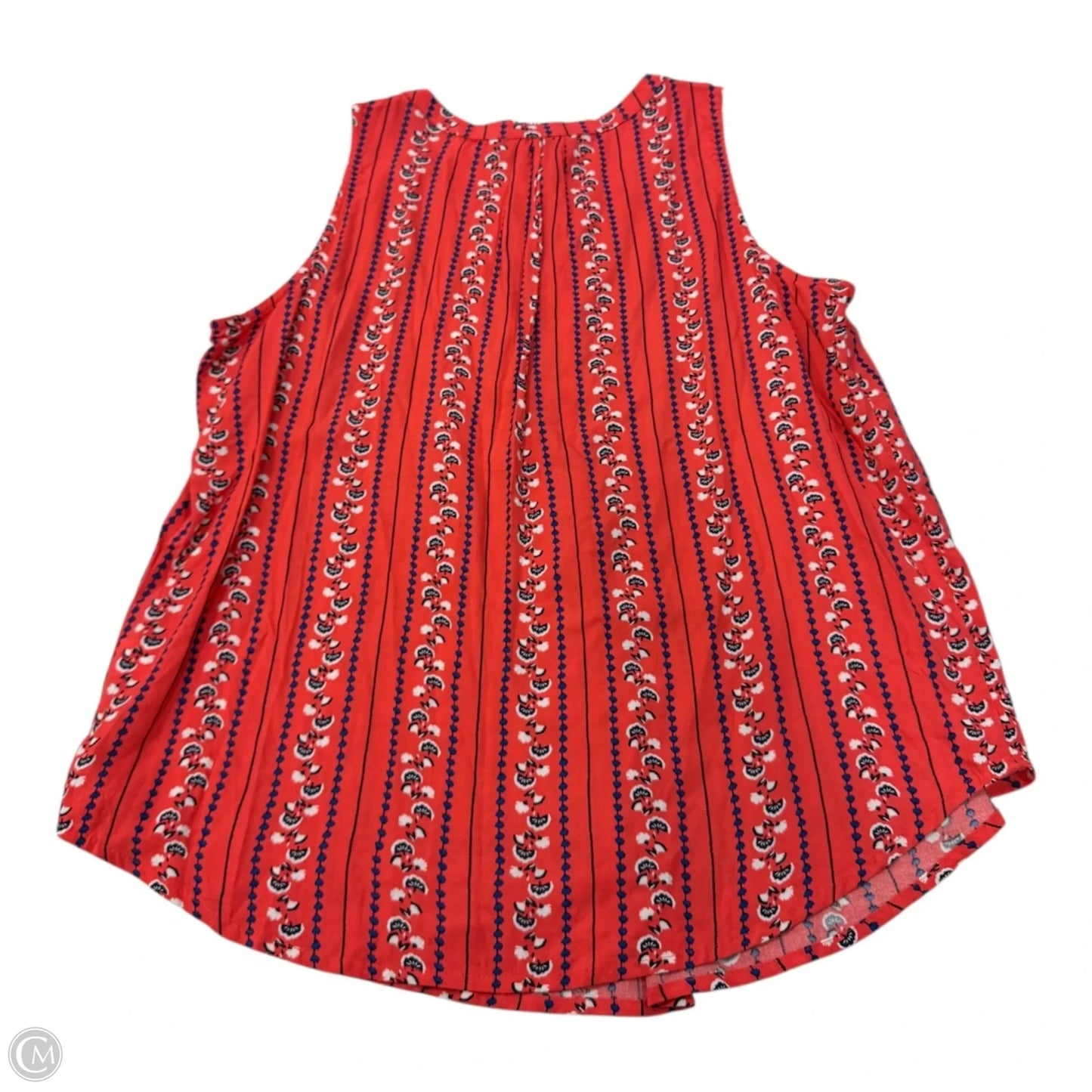 Top Sleeveless By Croft And Barrow In Red, Size: Lp