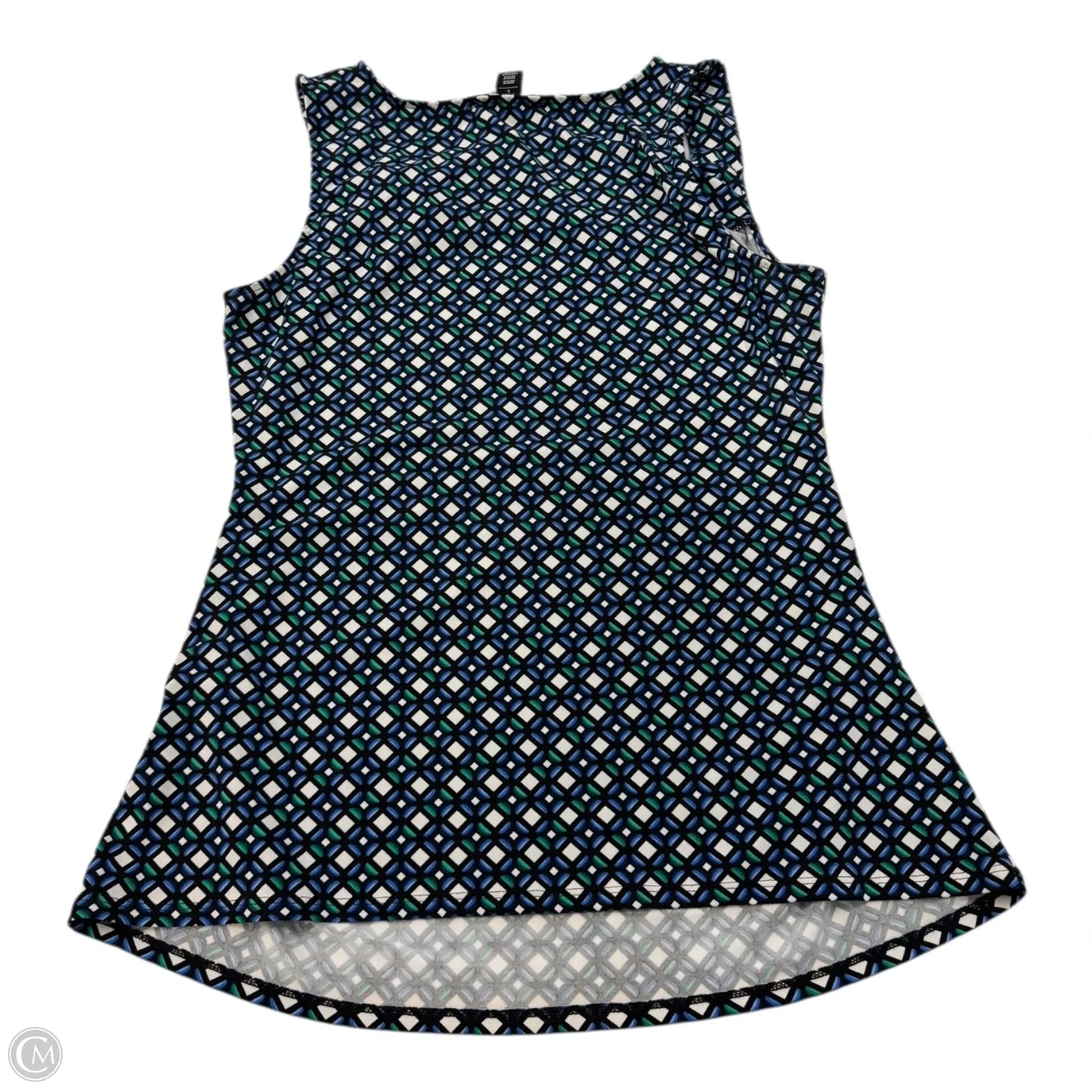 Top Sleeveless By White House Black Market In Blue & Green, Size: L