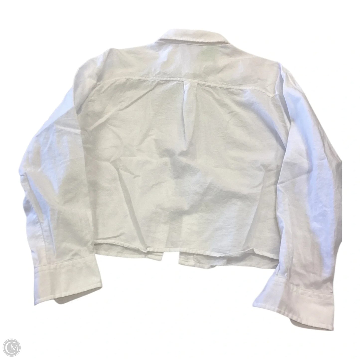 Top Long Sleeve By Old Navy In White, Size: L