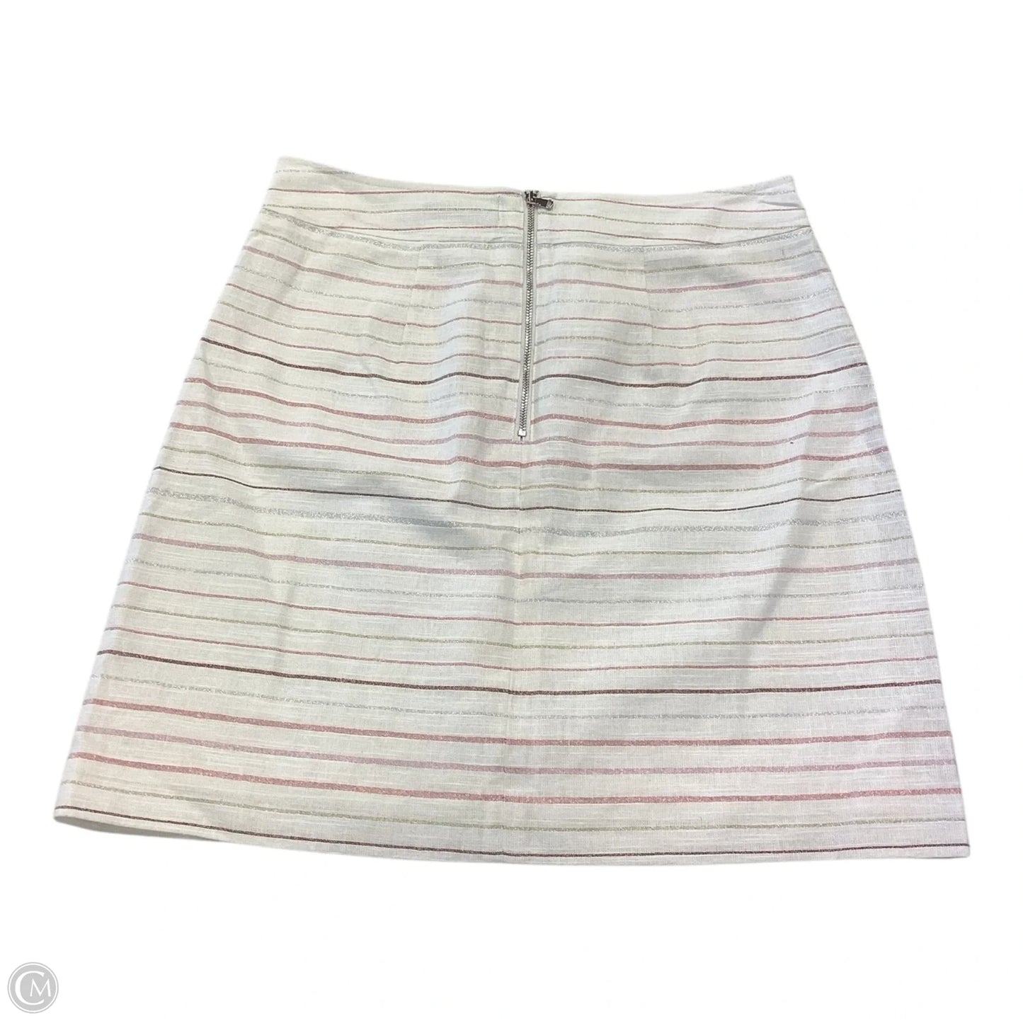 Skirt Mini & Short By Loft In Striped Pattern, Size: 6