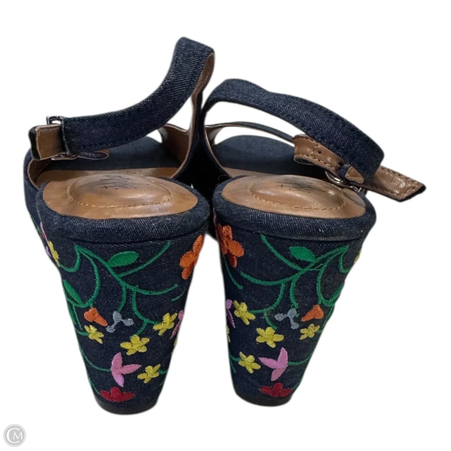 Shoes Heels Wedge By Style And Company In Navy, Size: 10