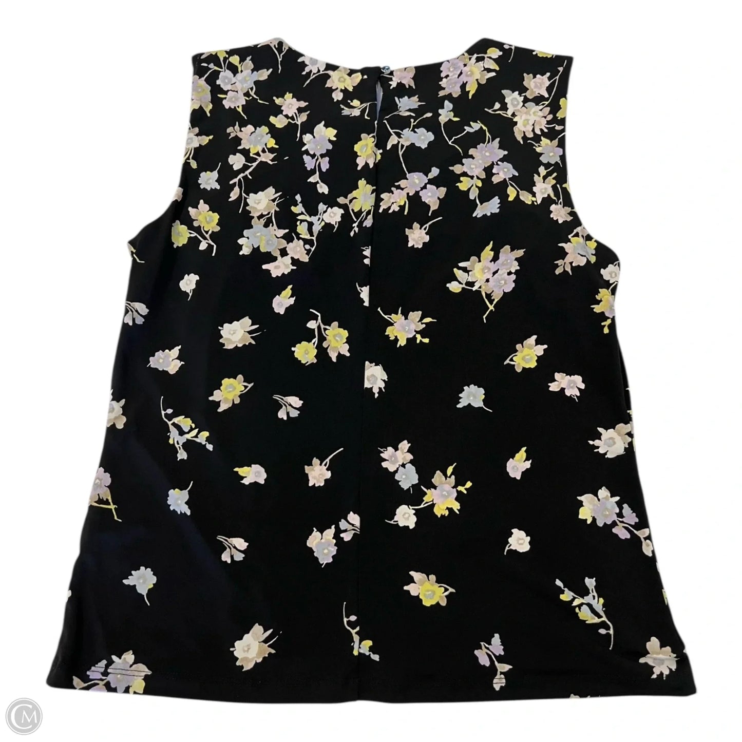 Top Sleeveless By Calvin Klein In Floral Print, Size: M