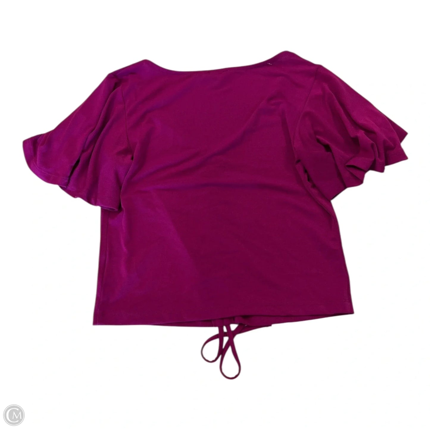 Top Short Sleeve By Express In Pink, Size: S