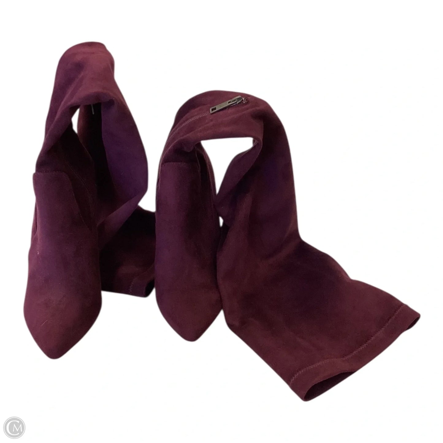 Boots Knee Heels By Joie In Purple, Size: 7