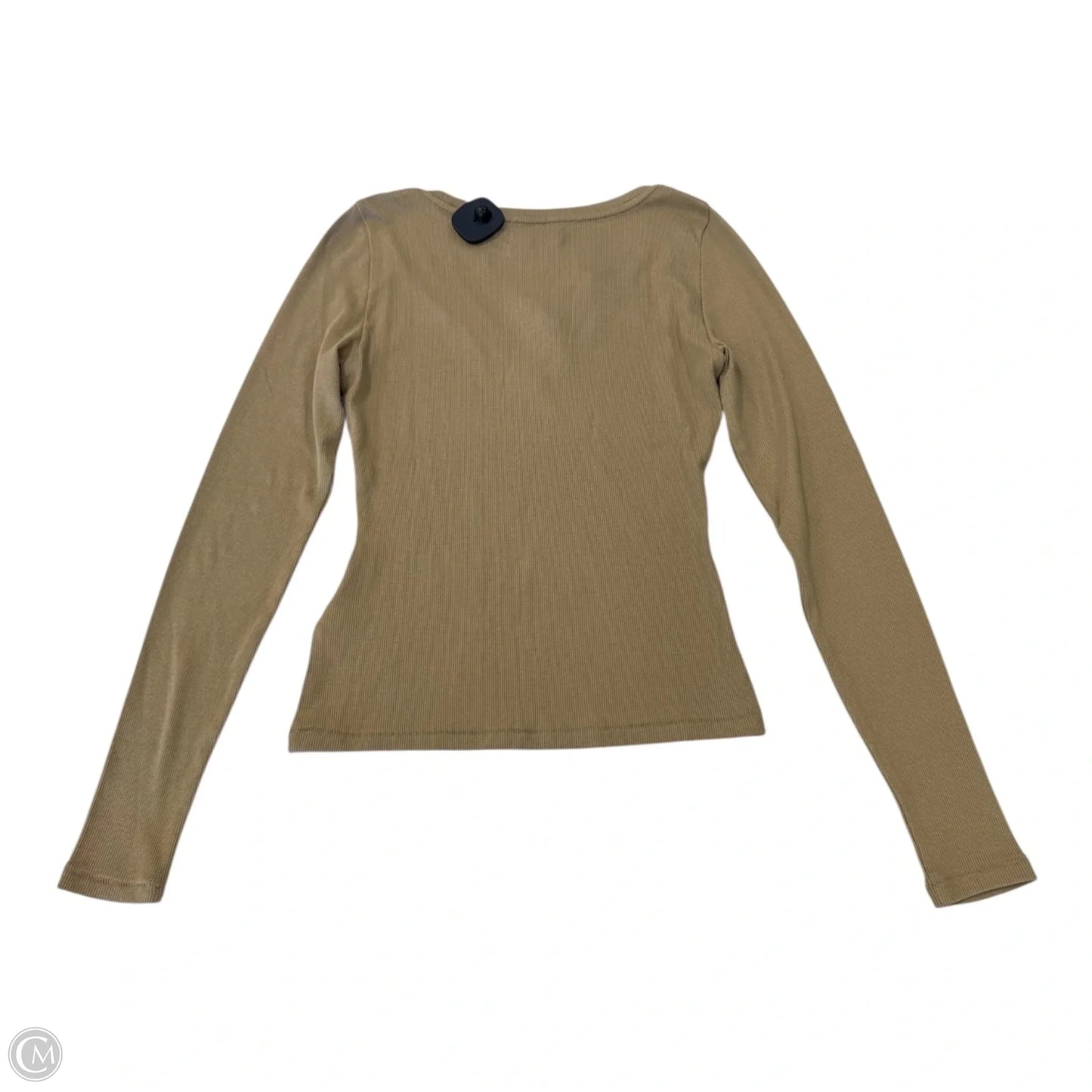 Top Long Sleeve Basic By Madewell In Brown, Size: S