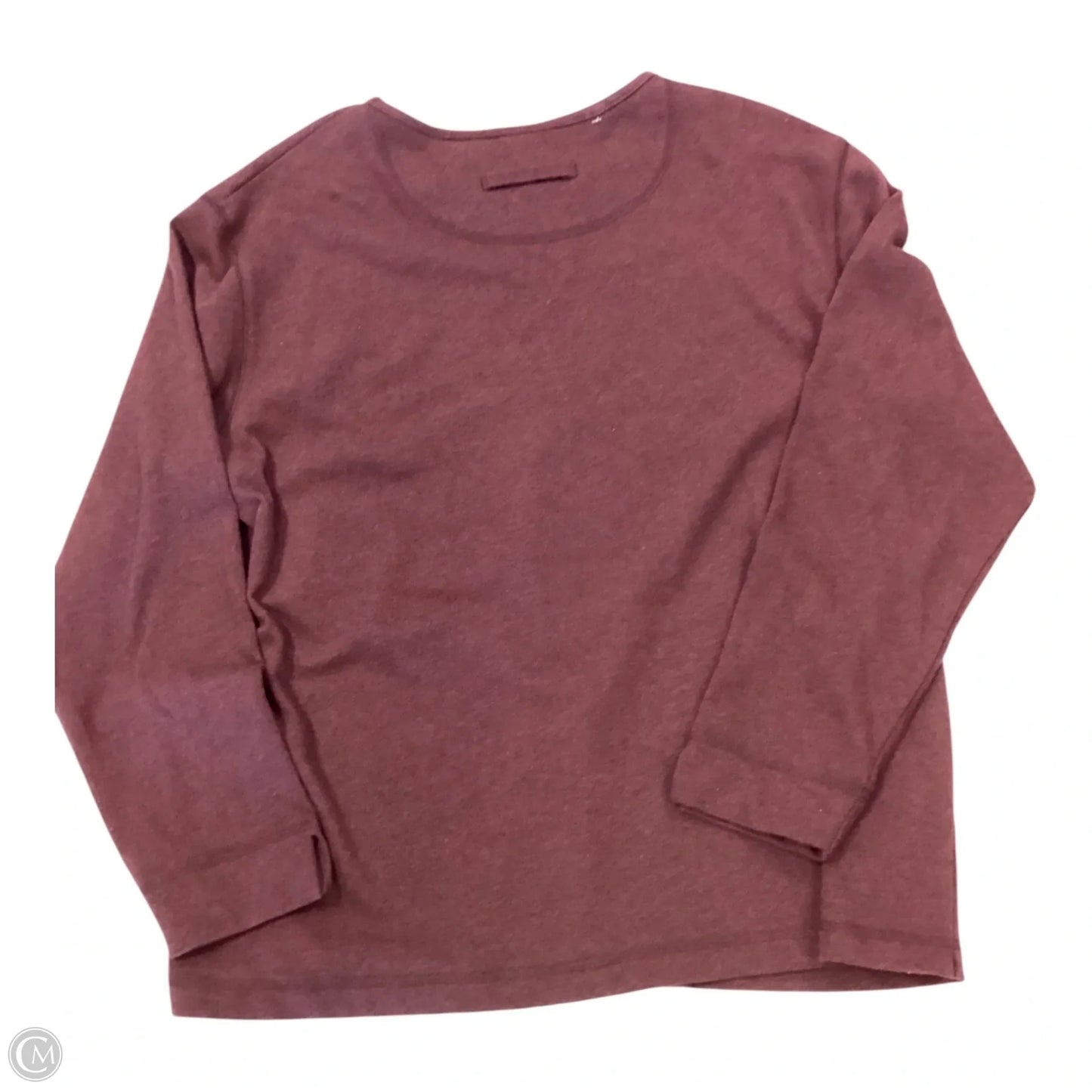 Top Long Sleeve By Chicos In Burgundy, Size: 3-XL