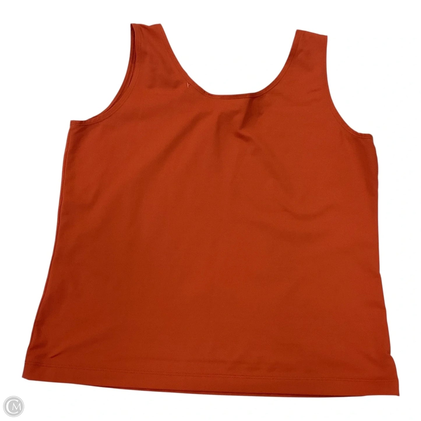 Top Sleeveless By Chicos In Orange, Size: L