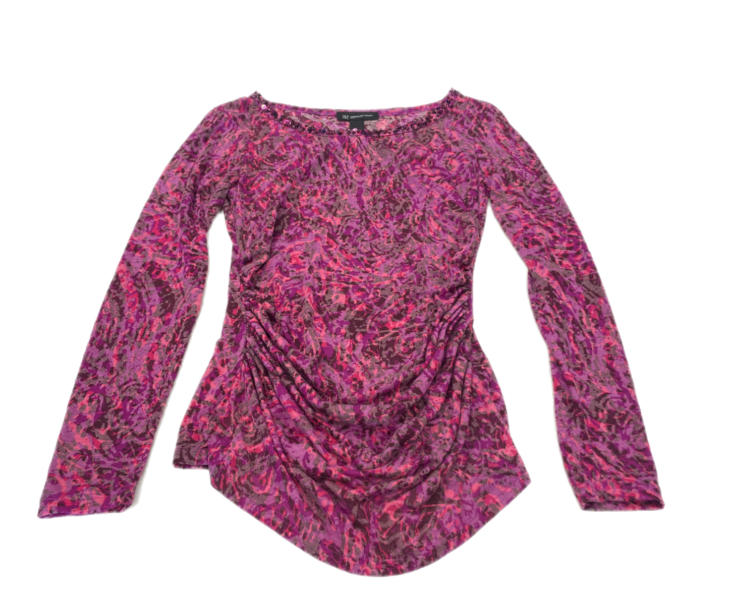 Top Long Sleeve By Inc In Purple, Size: S