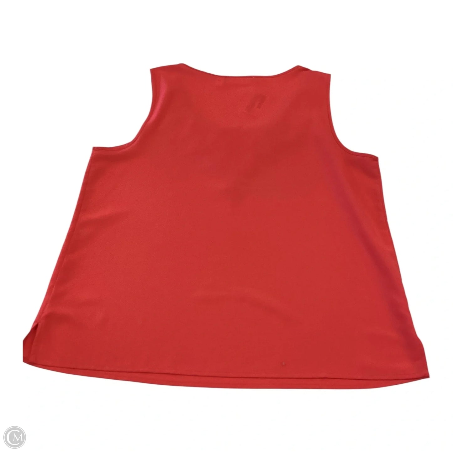 Top Sleeveless By Chicos In Orange, Size: L