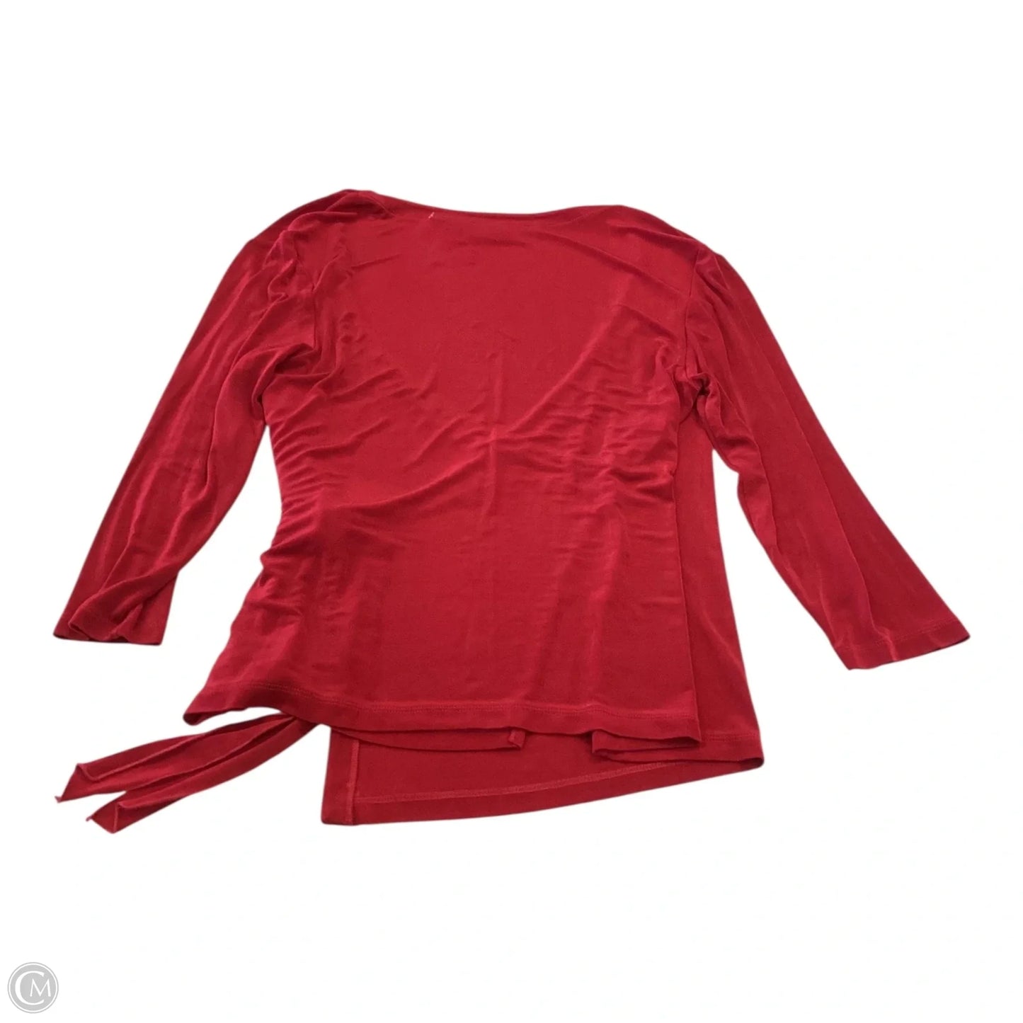 Top Long Sleeve By Chicos In Red, Size: L