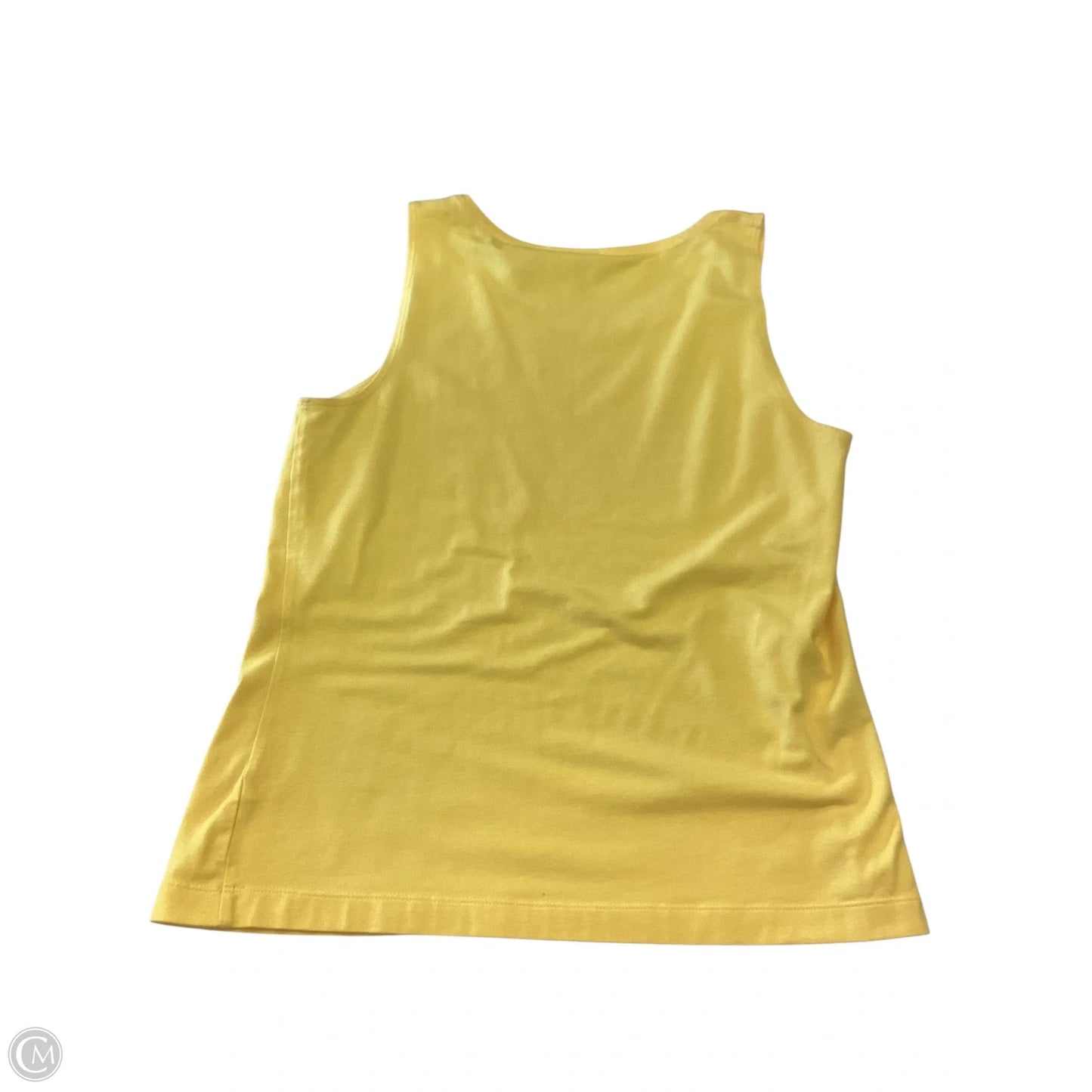 Top Sleeveless By Chicos In Yellow, Size: M