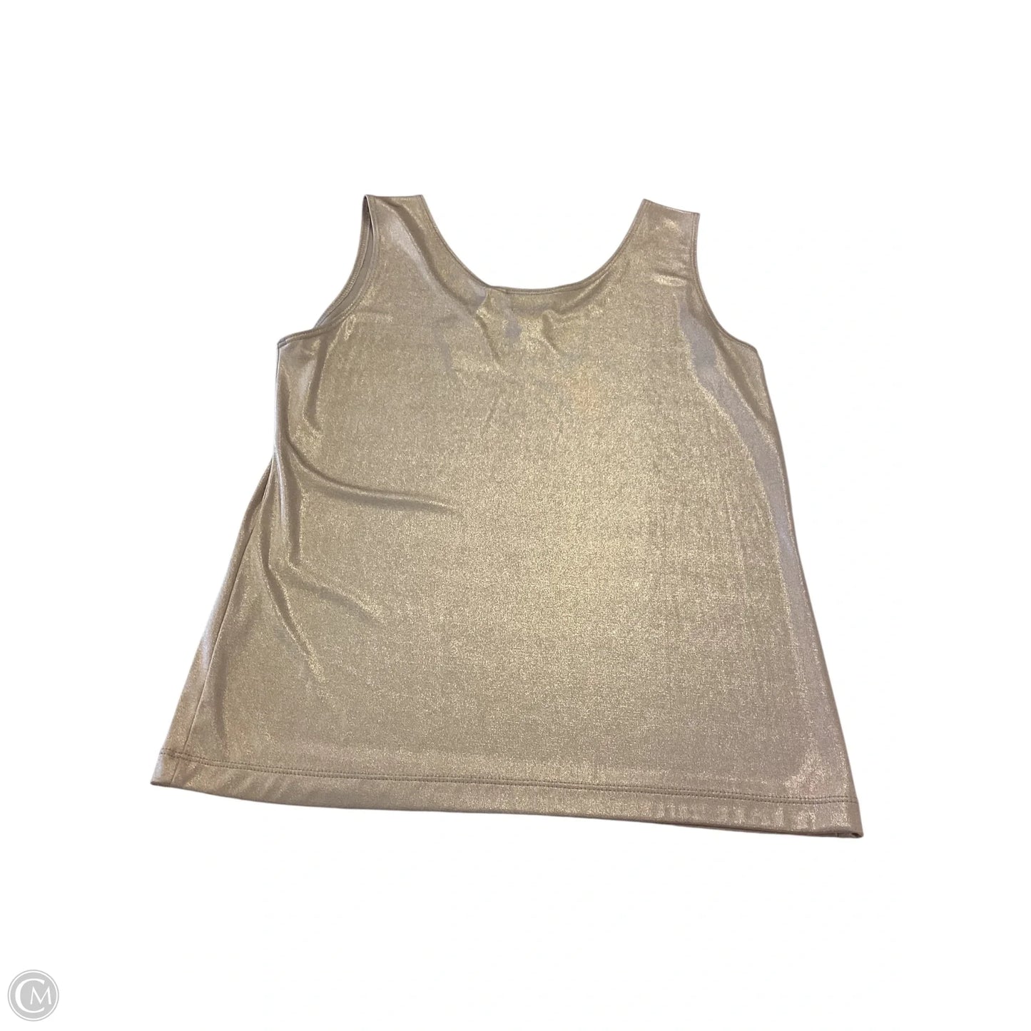 Top Sleeveless By Chicos In Tan, Size: M