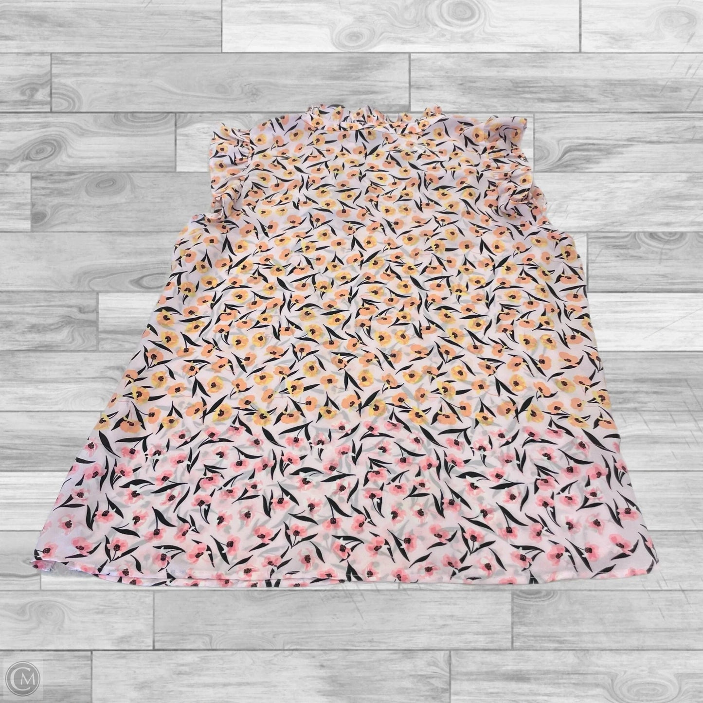 Top Sleeveless By Ann Taylor In Floral Print, Size: M