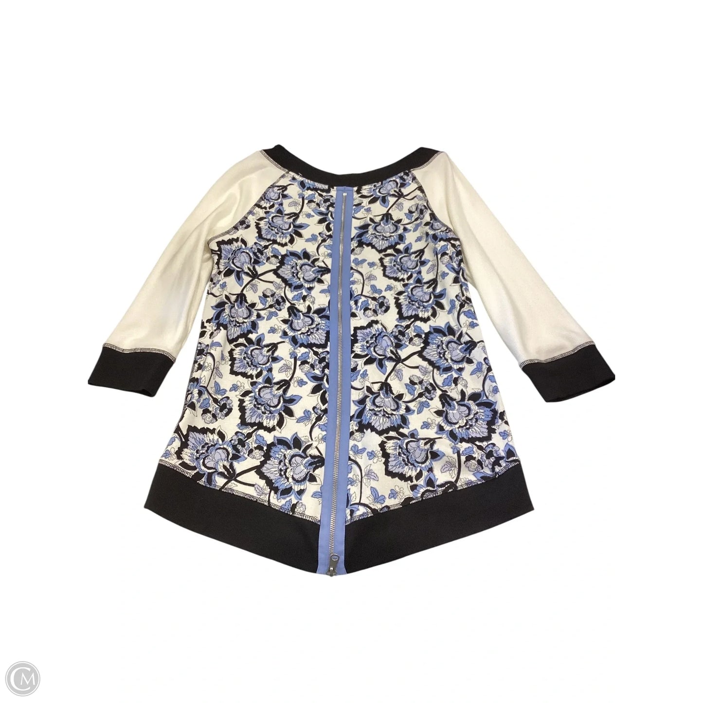 Top 3/4 Sleeve By Chicos In Multi-colored, Size: 0