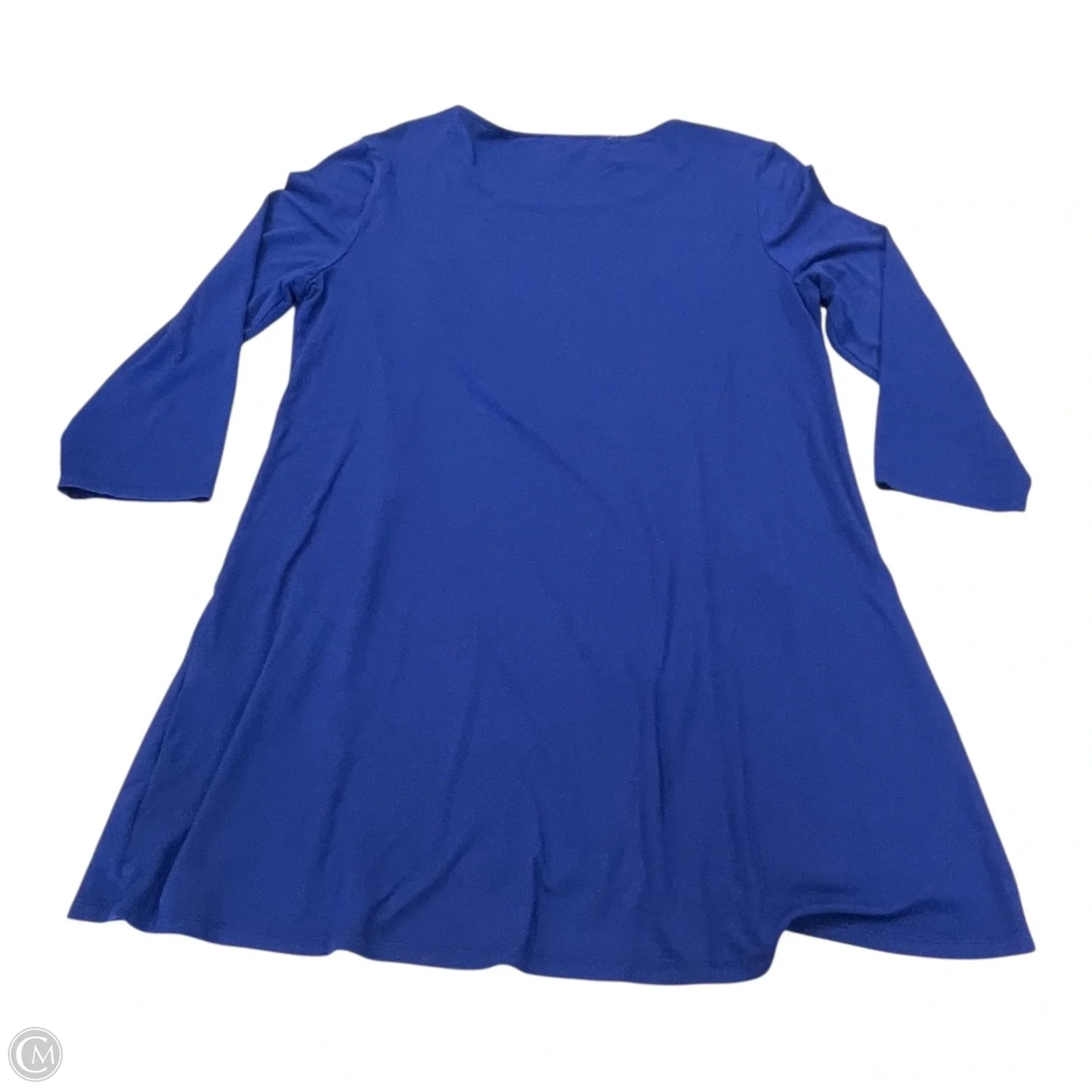 Top 3/4 Sleeve Basic By Chicos In Blue, Size: 0