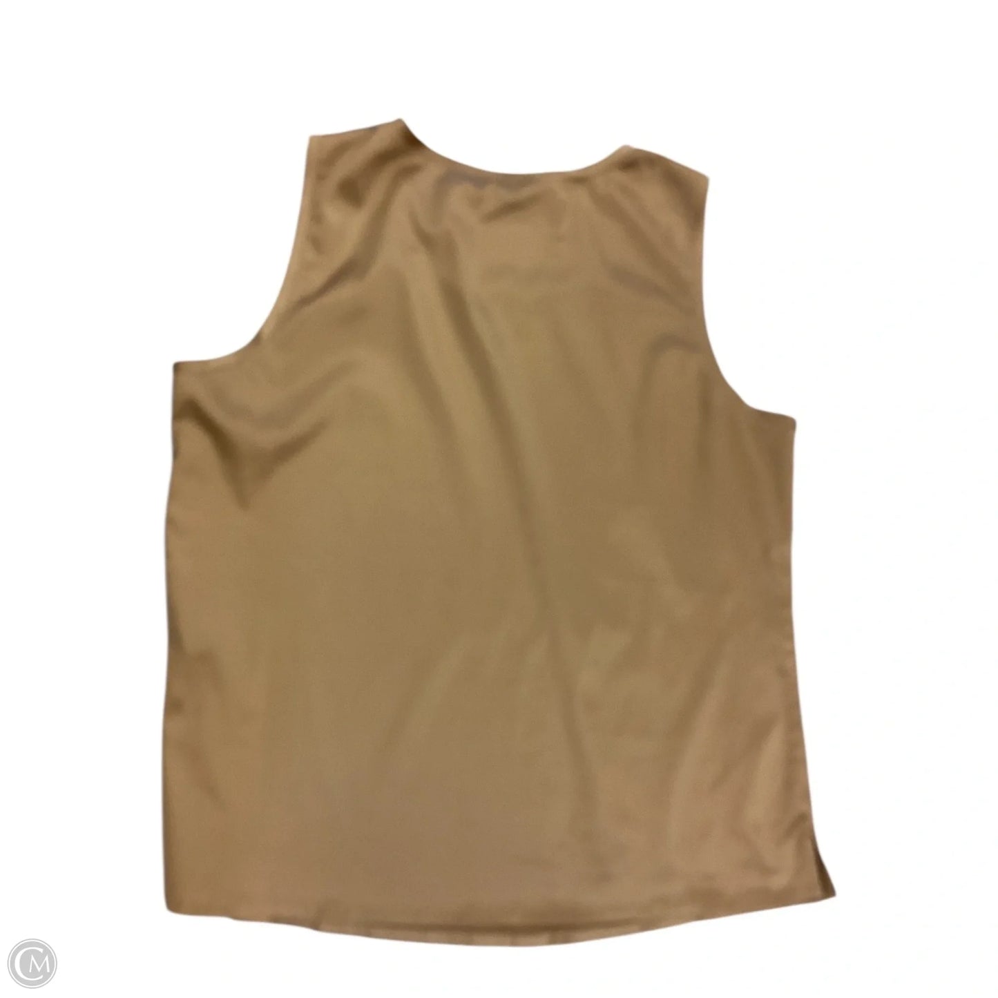Top Sleeveless By Chicos In Gold, Size: 2
