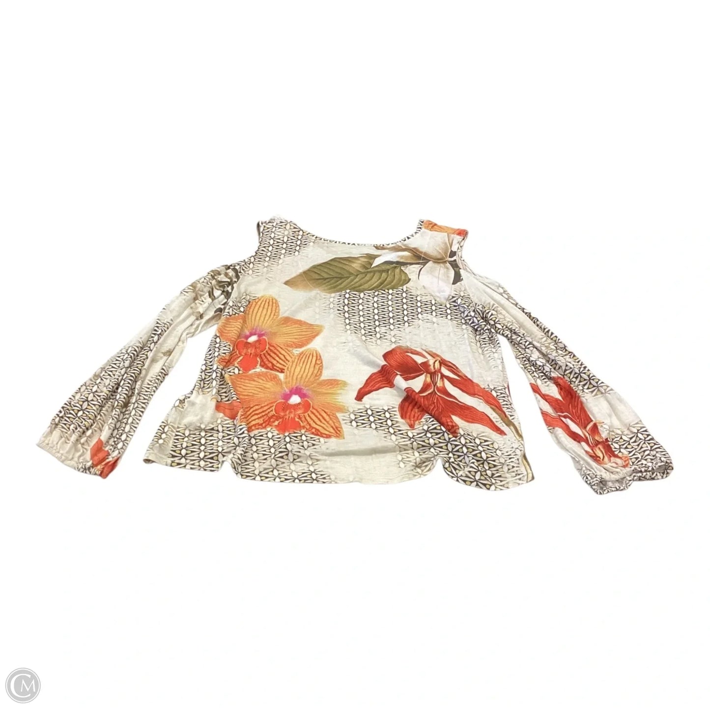 Top Long Sleeve By Chicos In Multi-colored, Size: 2