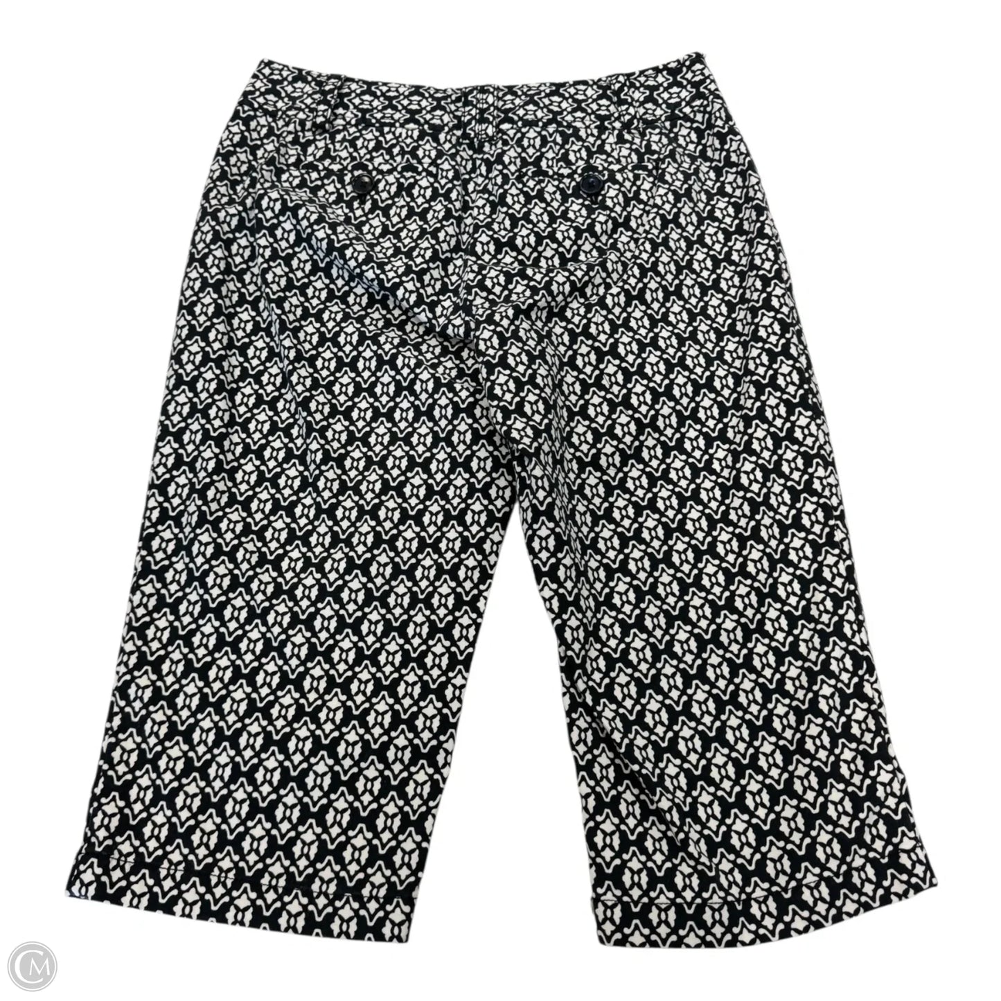 Capris By Ann Taylor In Black & White, Size: 2p