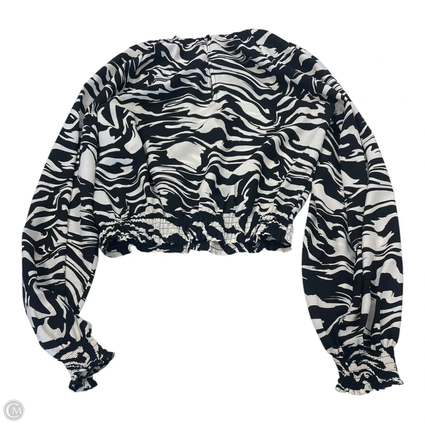 Top Cami By H&m In Black & Cream, Size: Xs