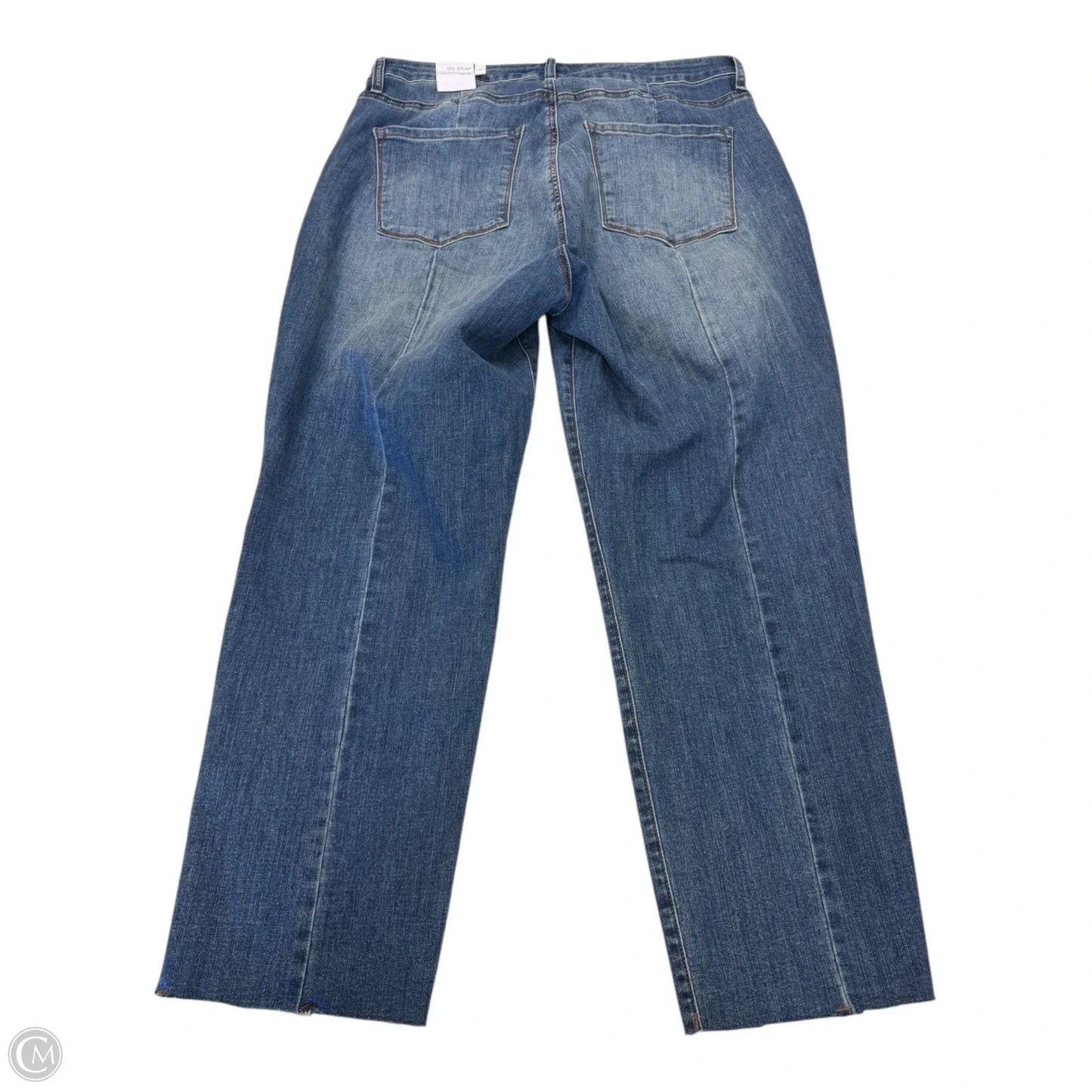 Jeans Straight By Sts Blue In Blue Denim, Size: 16