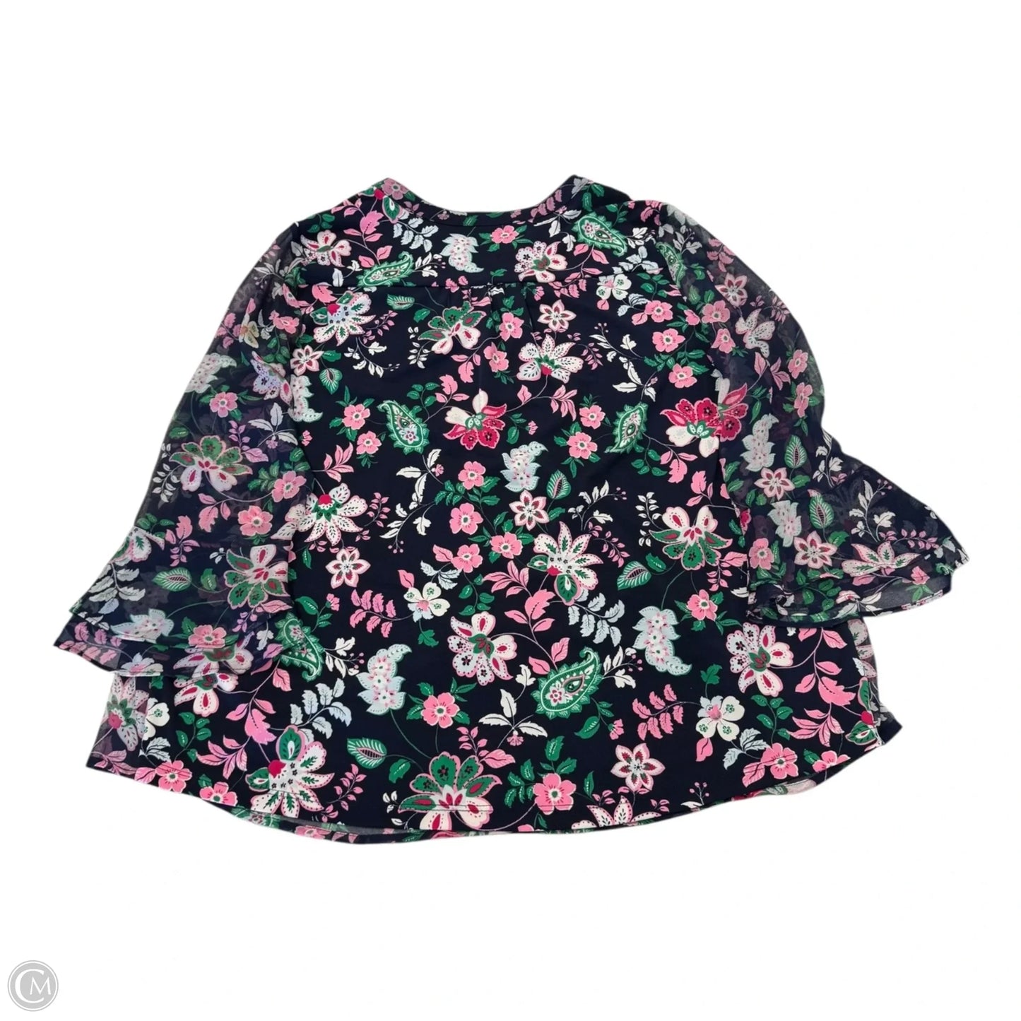 Top Long Sleeve By Charter Club In Multi-colored, Size: Xlp