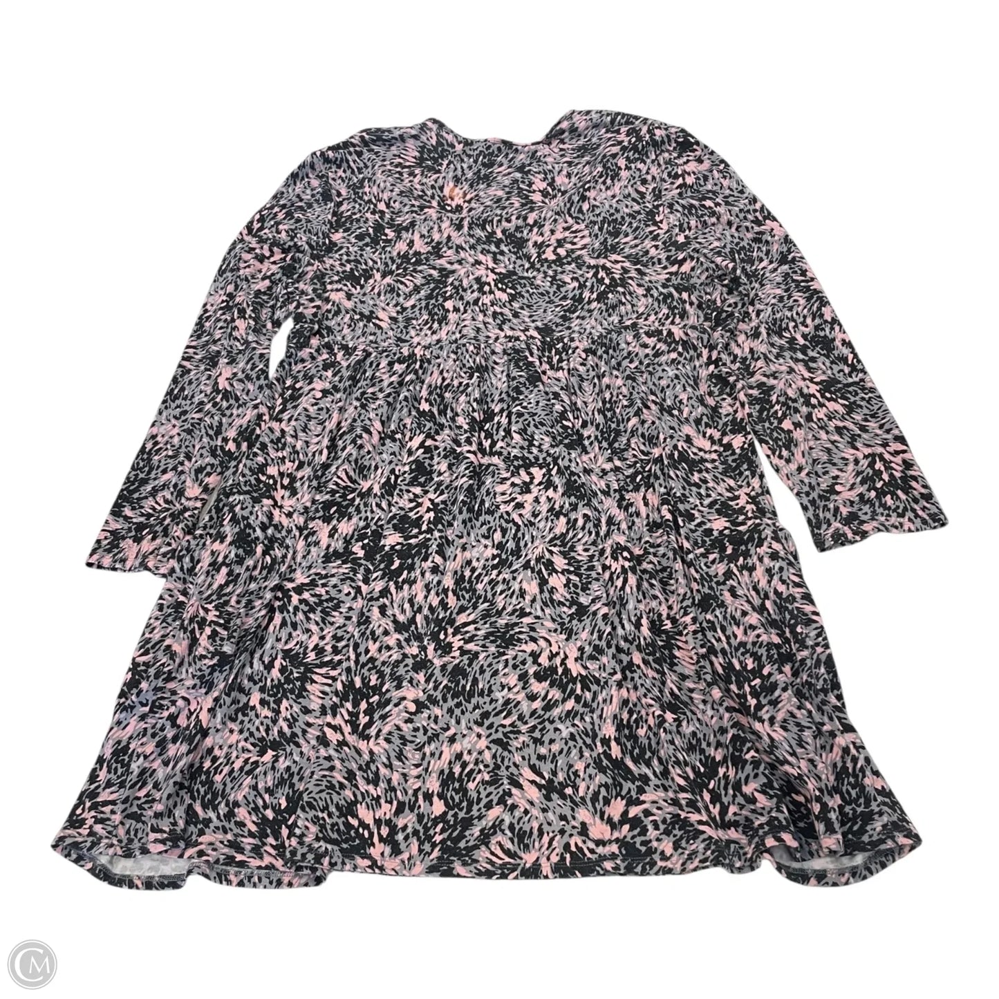 Dress Casual Short By Soma In Grey & Pink, Size: L