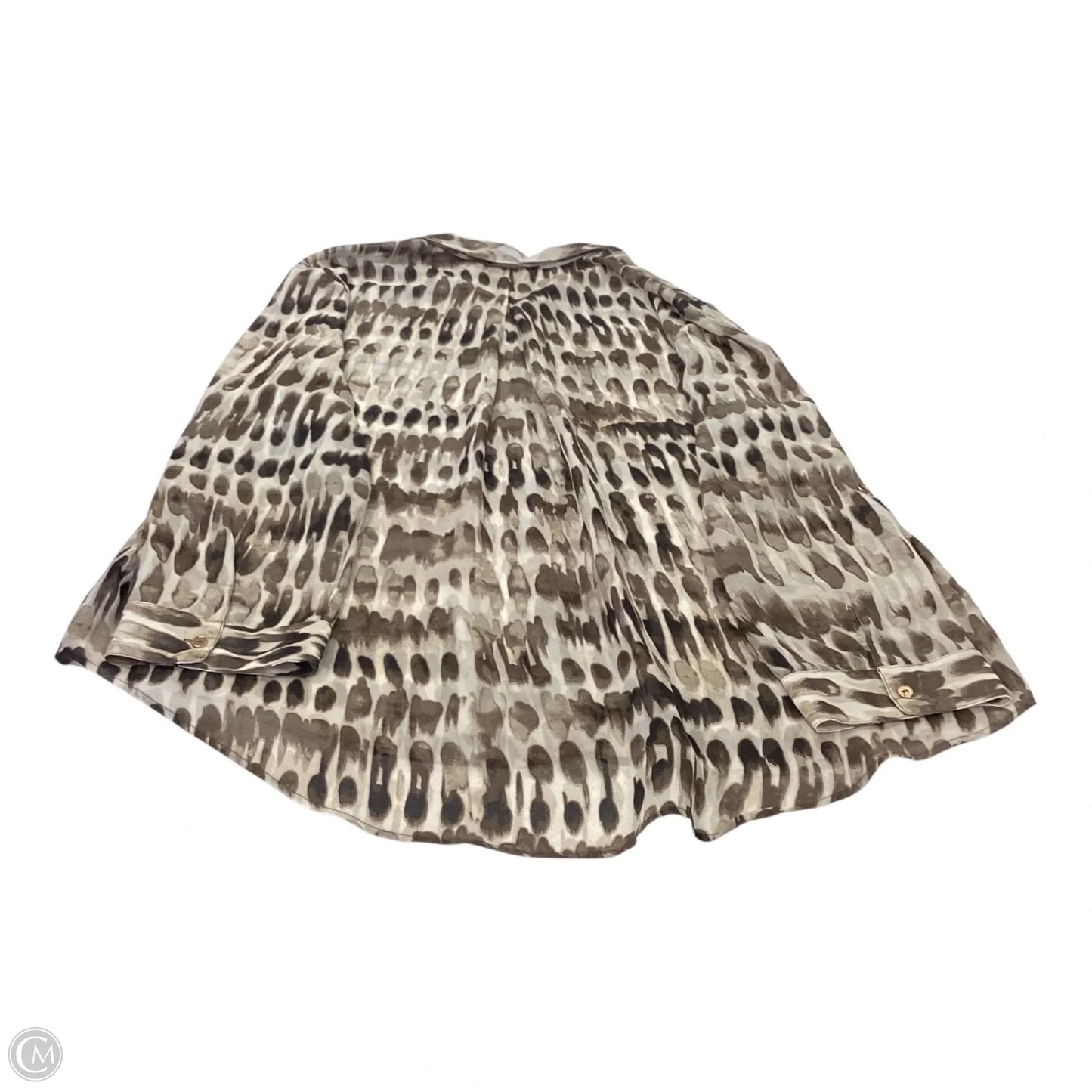 Top Long Sleeve By Chicos In Brown, Size: Xxl