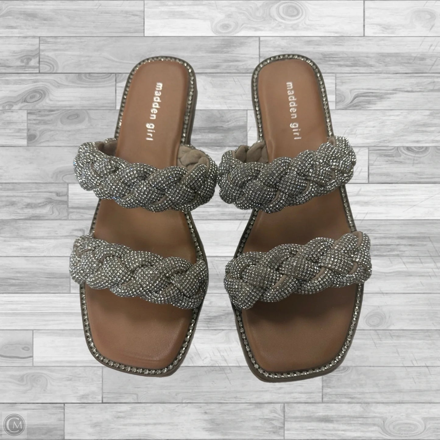 Sandals Flats By Madden Girl In Silver, Size: 10