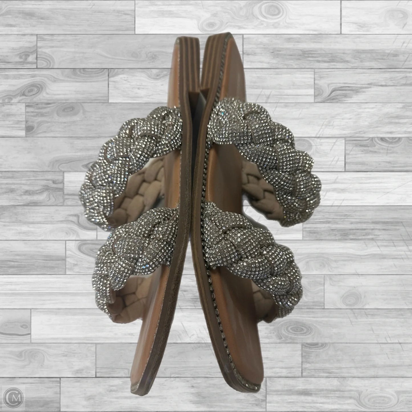 Sandals Flats By Madden Girl In Silver, Size: 10