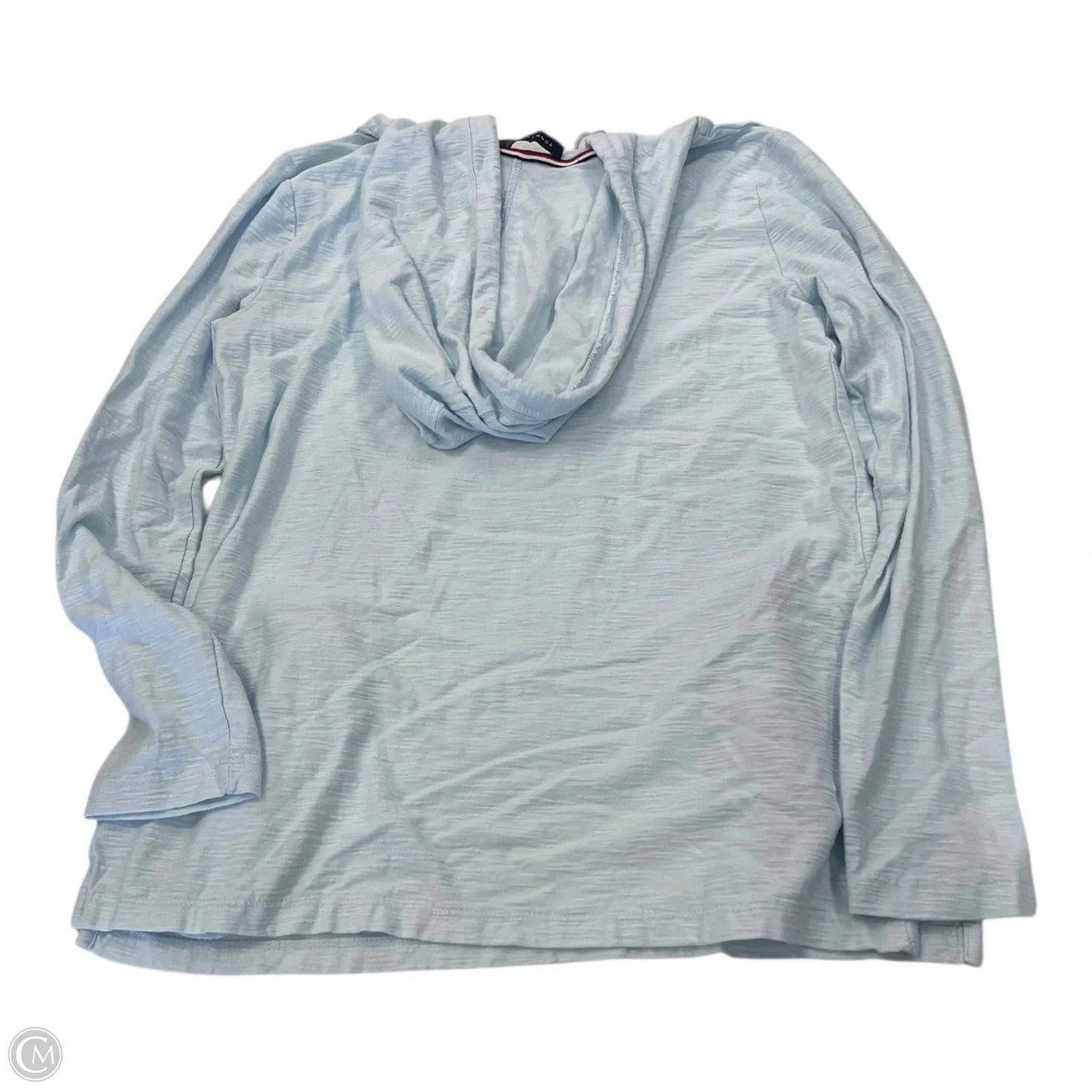 Sweatshirt Hoodie By Tommy Hilfiger In Blue, Size: M