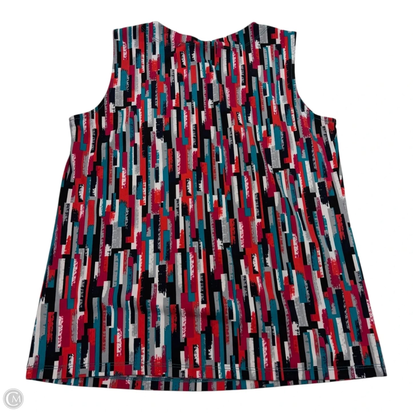 Top Sleeveless By Kasper In Multi-colored, Size: S