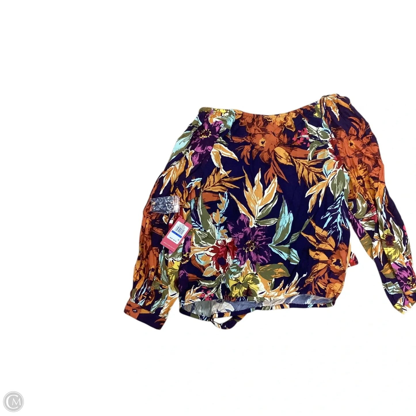 Top 3/4 Sleeve By Vince Camuto In Floral Print, Size: Xl