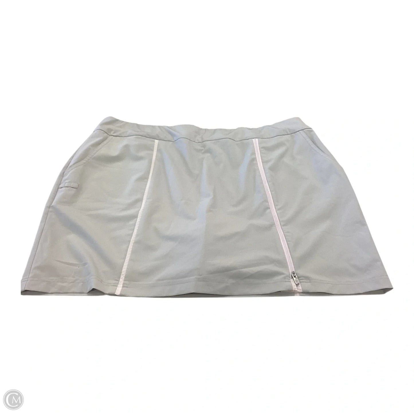 Athletic Skort By Zenergy By Chicos In Grey, Size: Xl