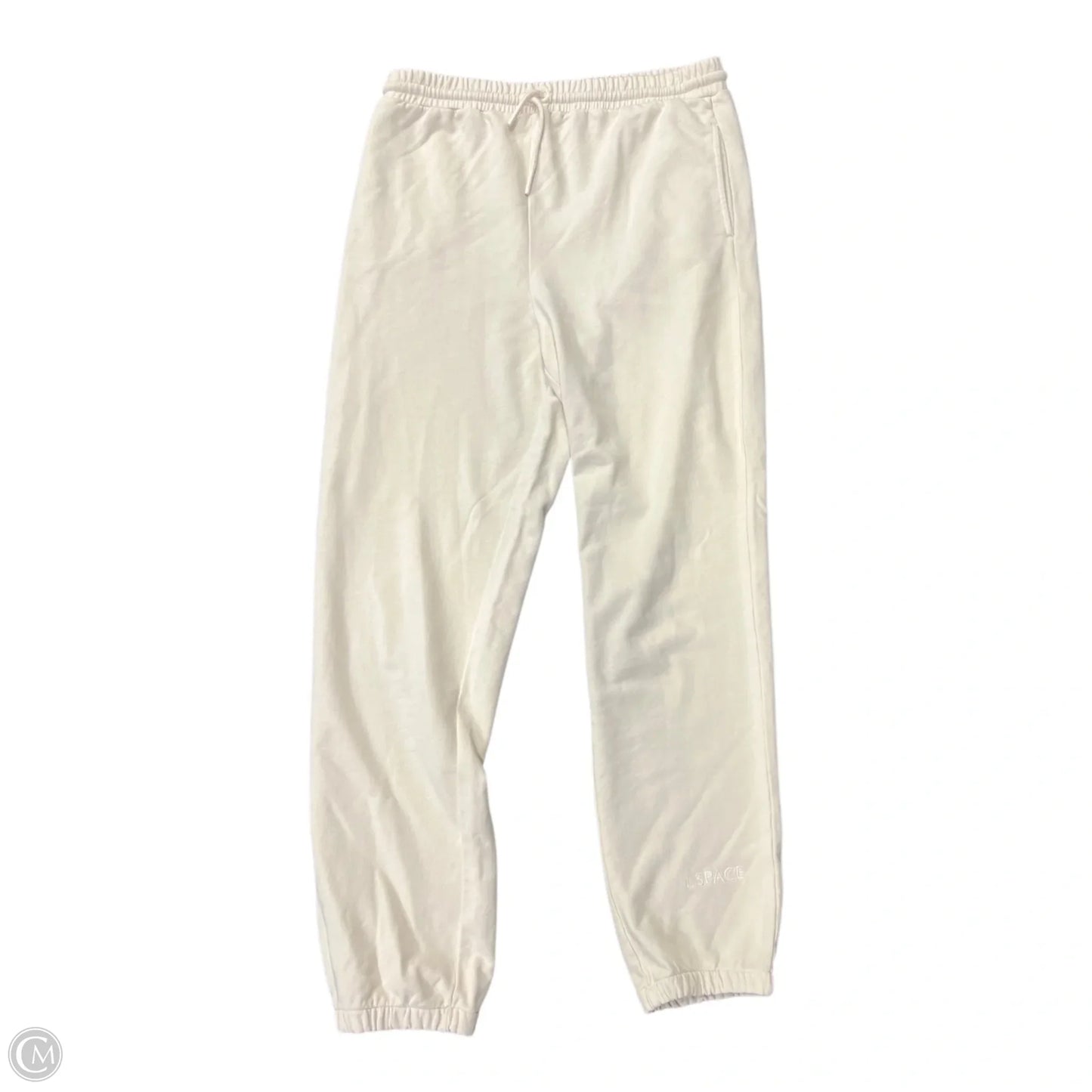 Pants Lounge By Clothes Mentor In Cream, Size: M