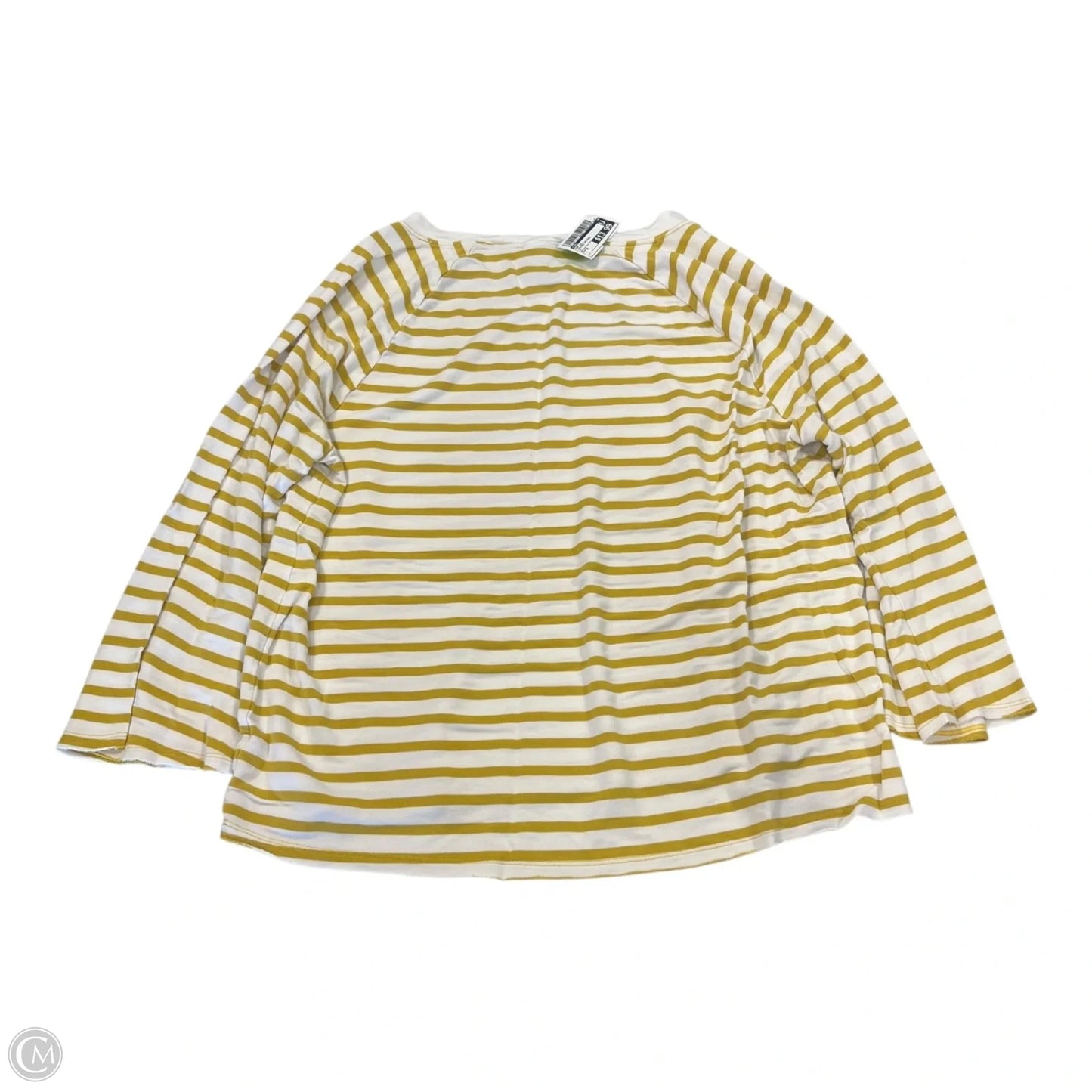 Top Long Sleeve By Cabi In Striped Pattern, Size: M
