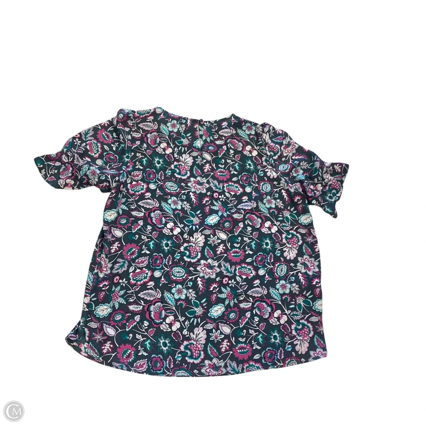 Top Short Sleeve By Loft In Floral Print, Size: Xs