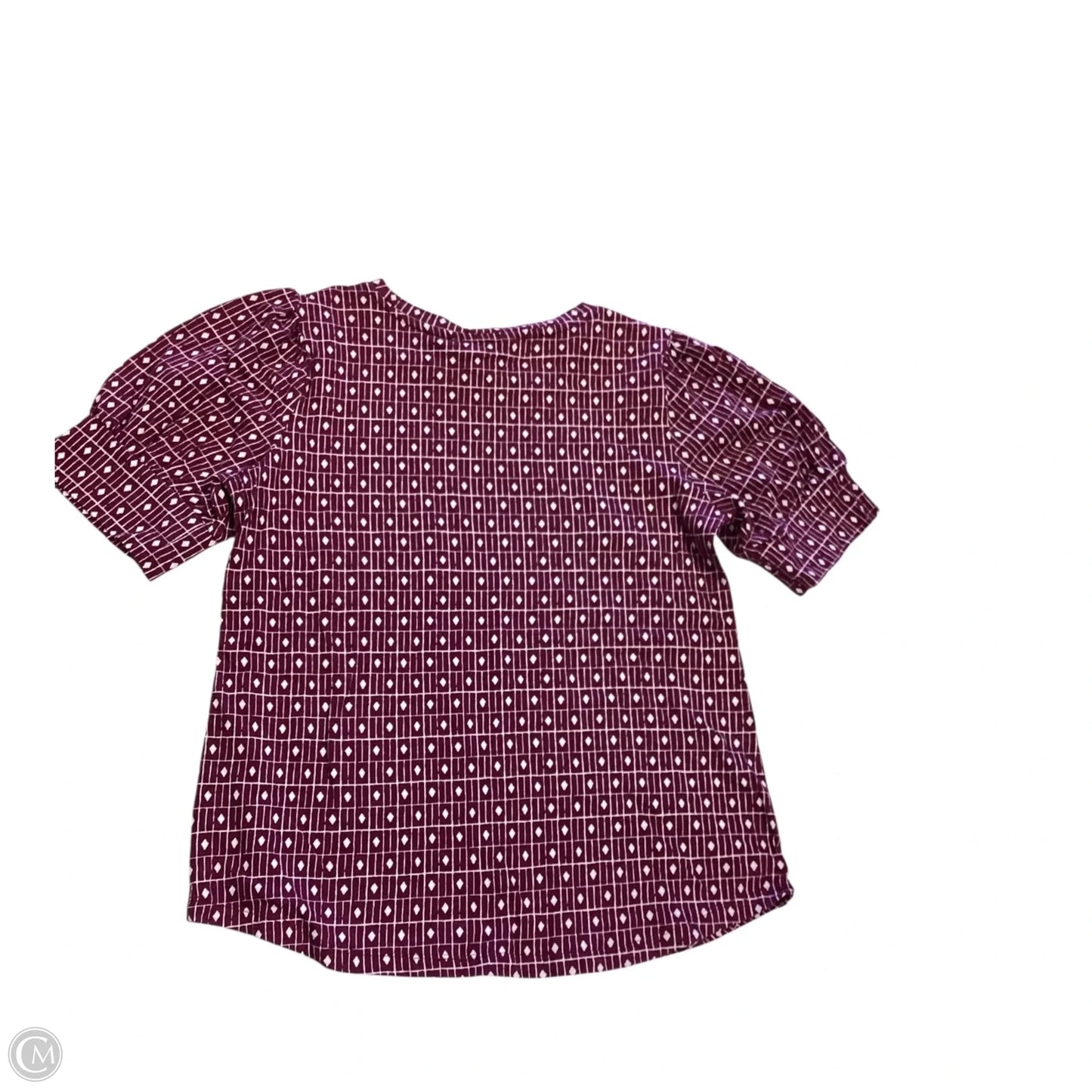 Top Short Sleeve By Liz Claiborne In Purple, Size: S