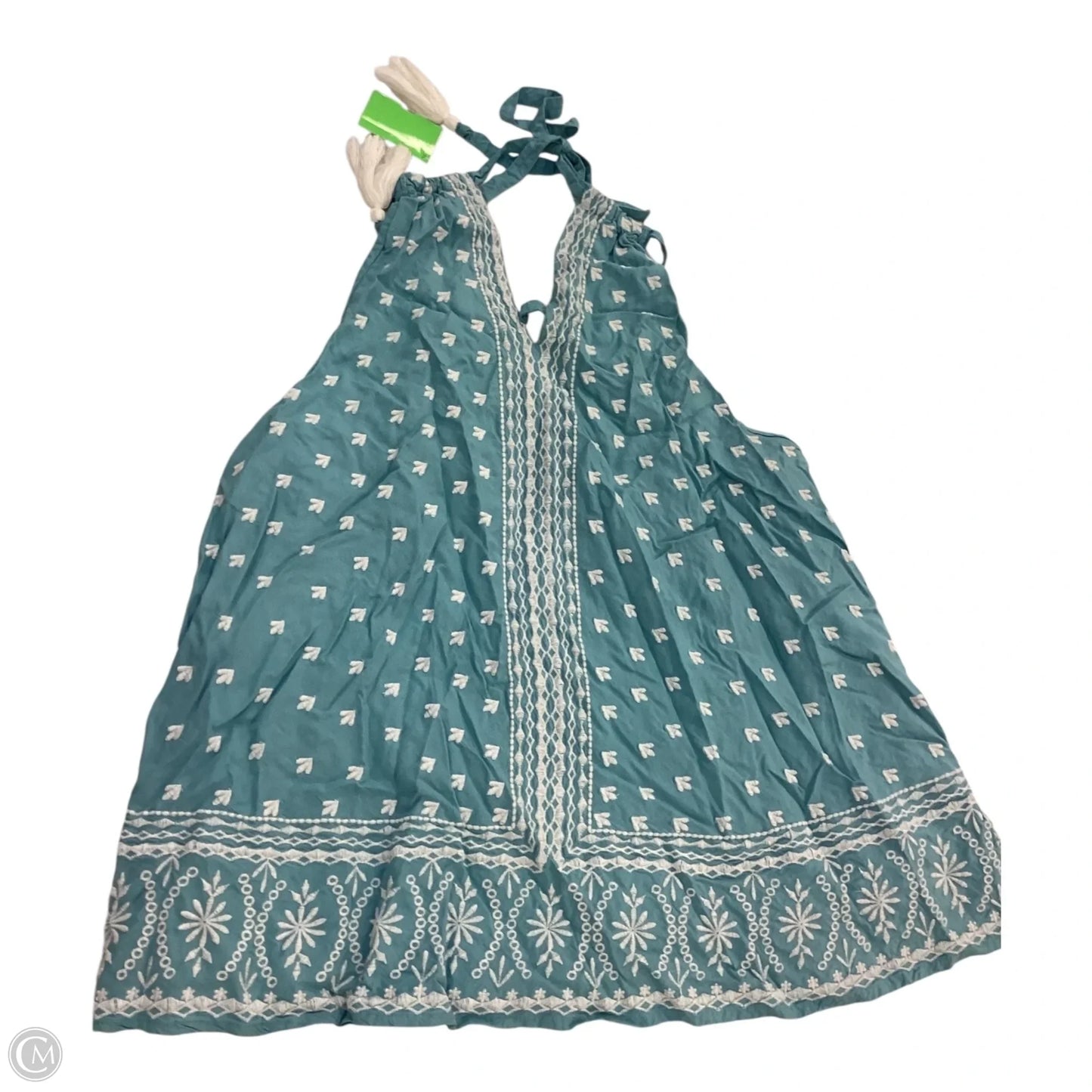 Top Sleeveless By Sundance In Blue & Cream, Size: L